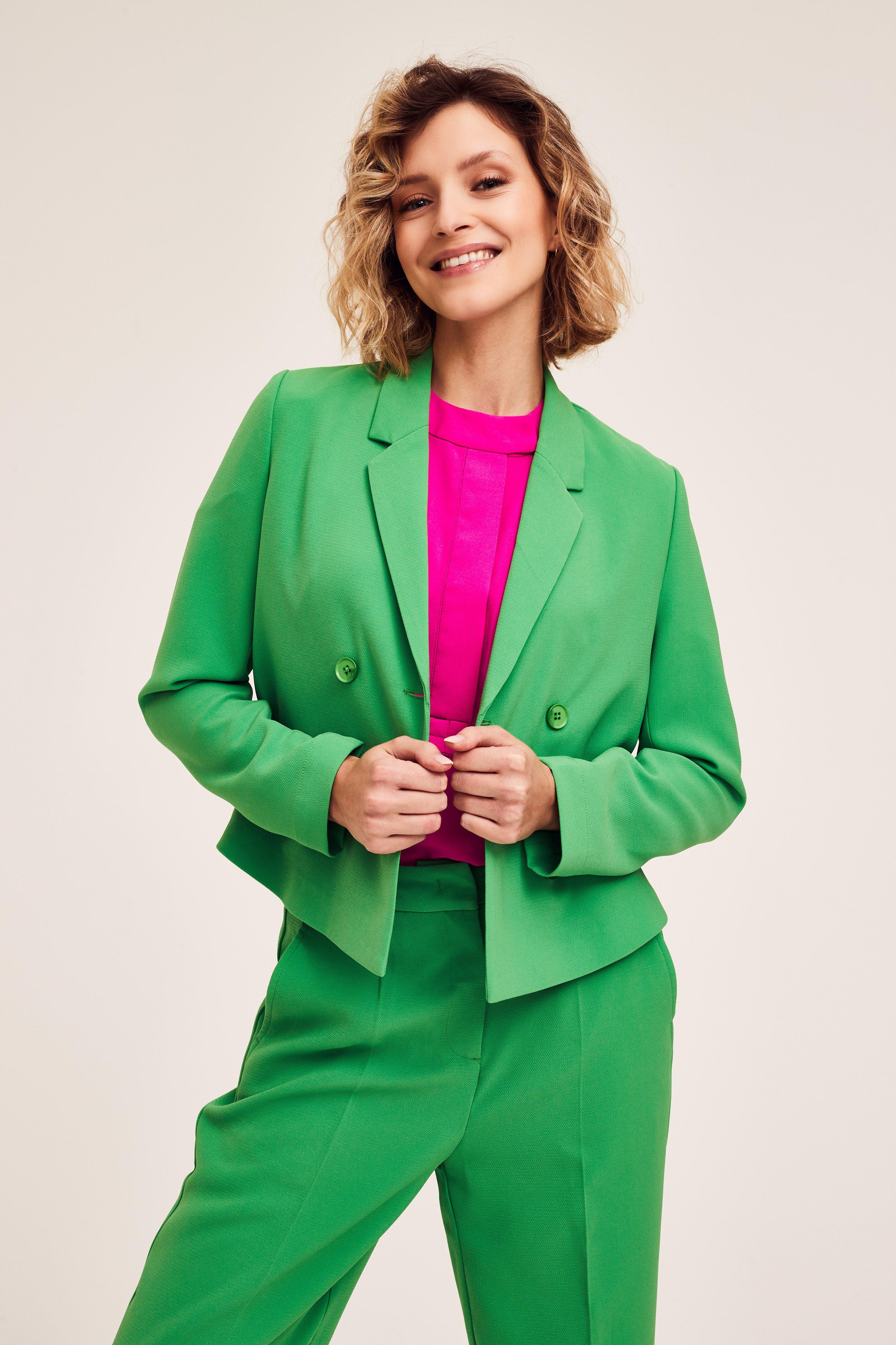 CKS Dames - SAGARUS - korte blazer - khaki