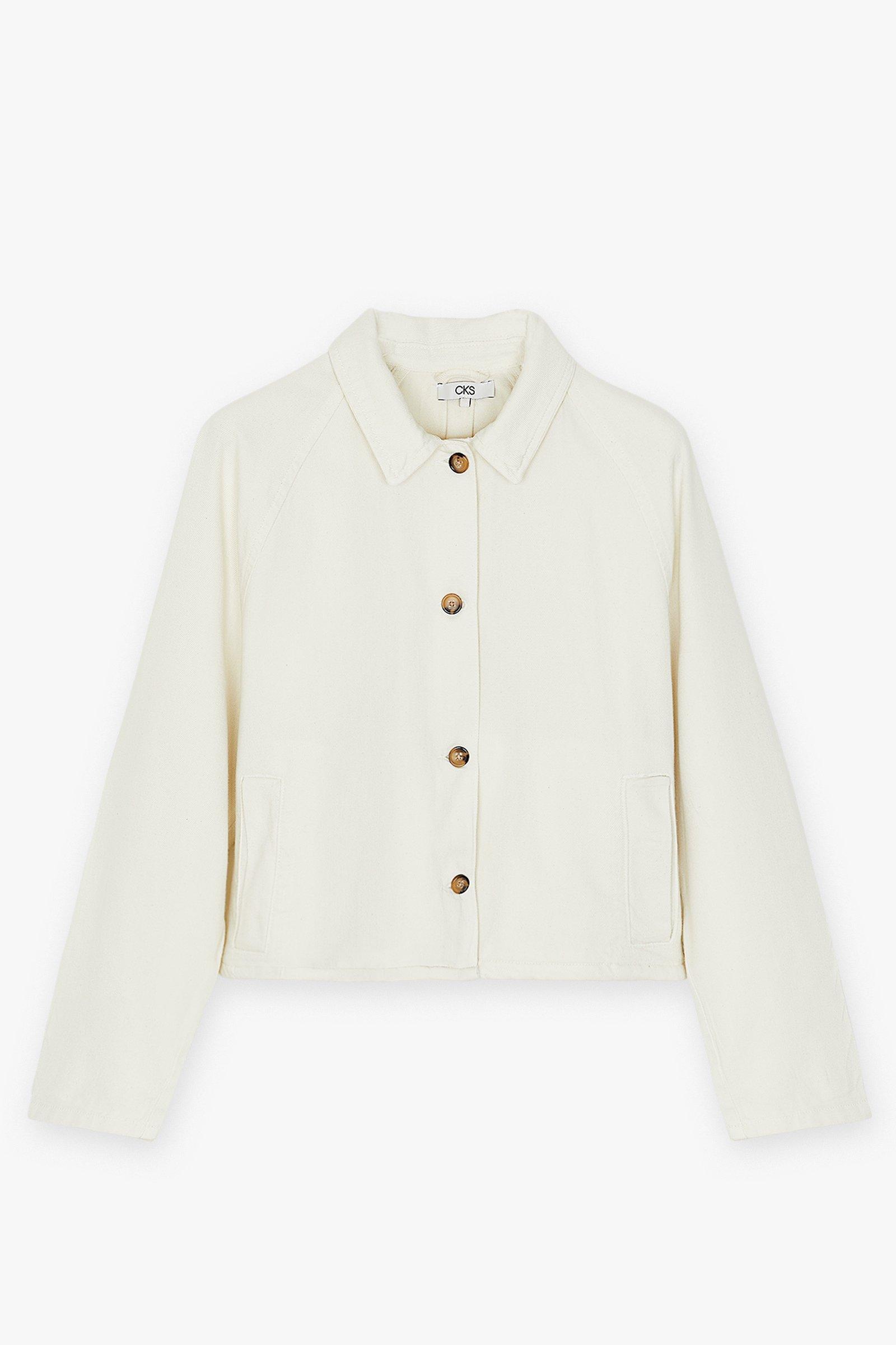 CKS Dames - SAIRA - denim jacket - light beige
