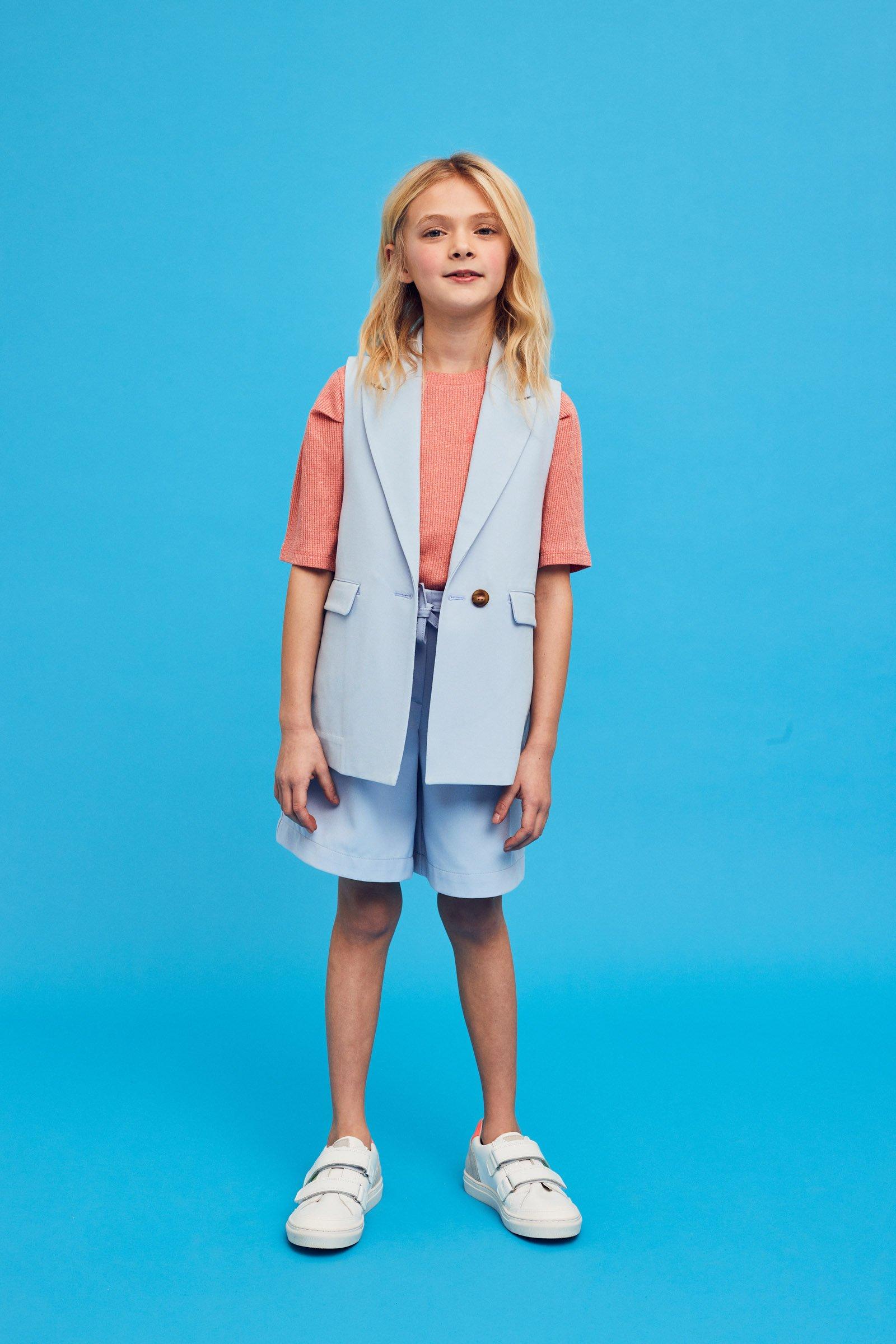 CKS Kids - MISTY - bermuda long - bleu clair