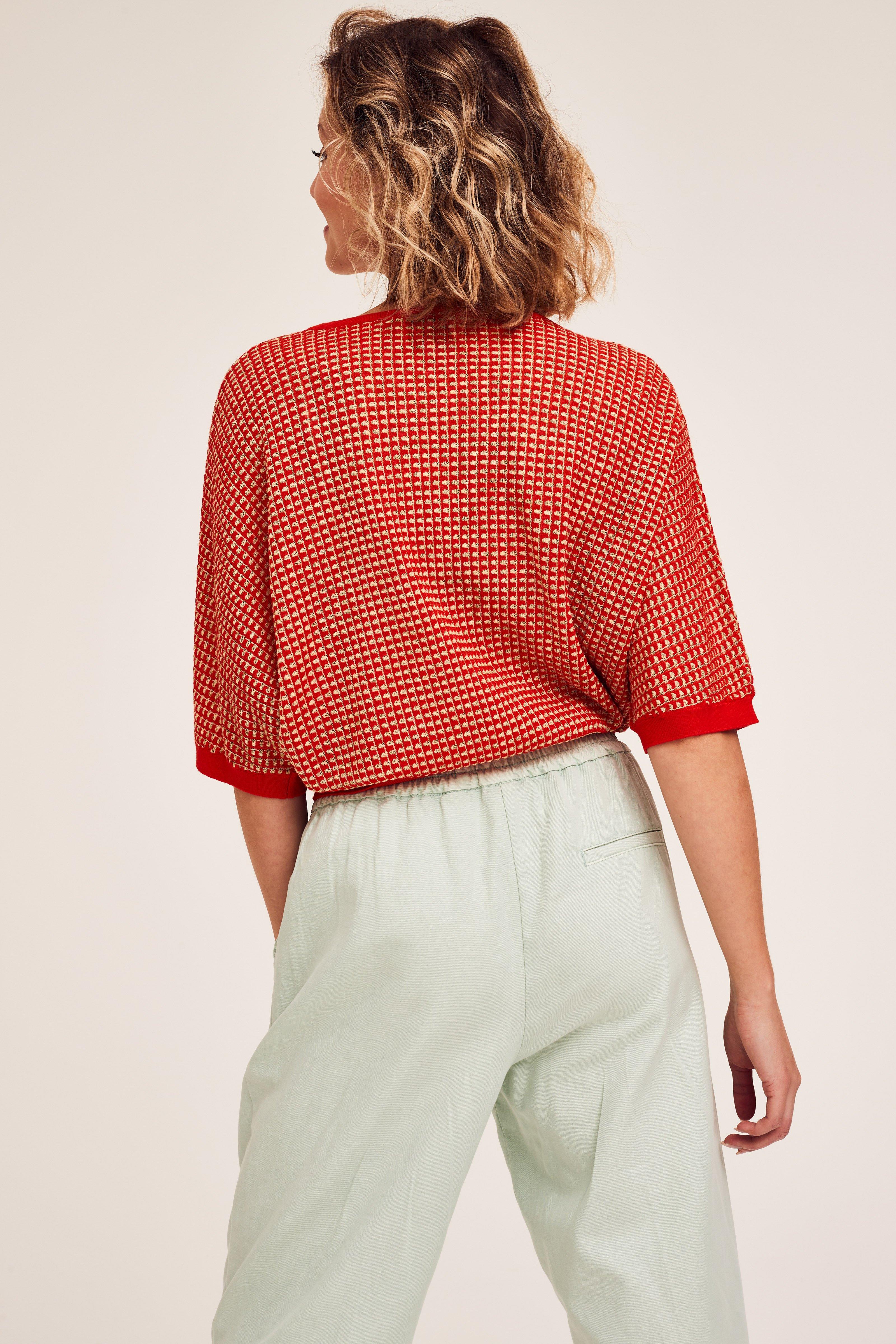 CKS Dames - PRIK - knitted top - red