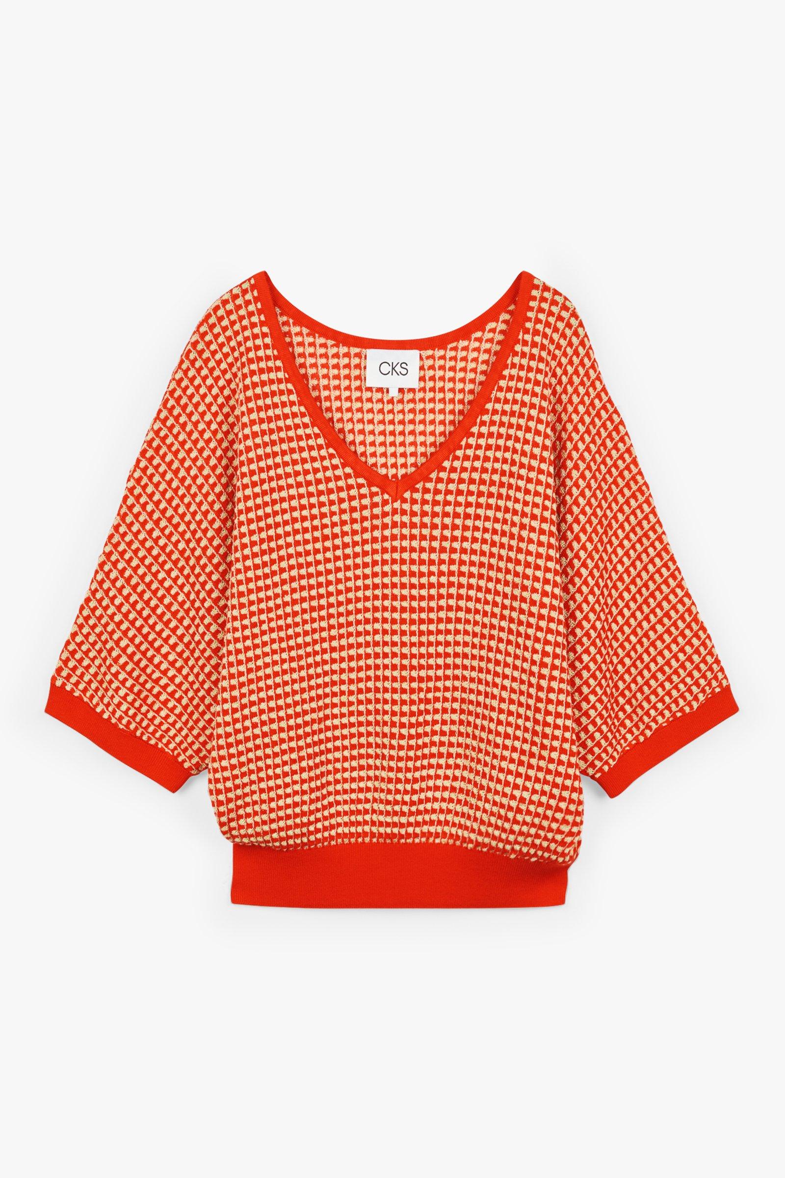 CKS Dames - PRIK - knitted top - red