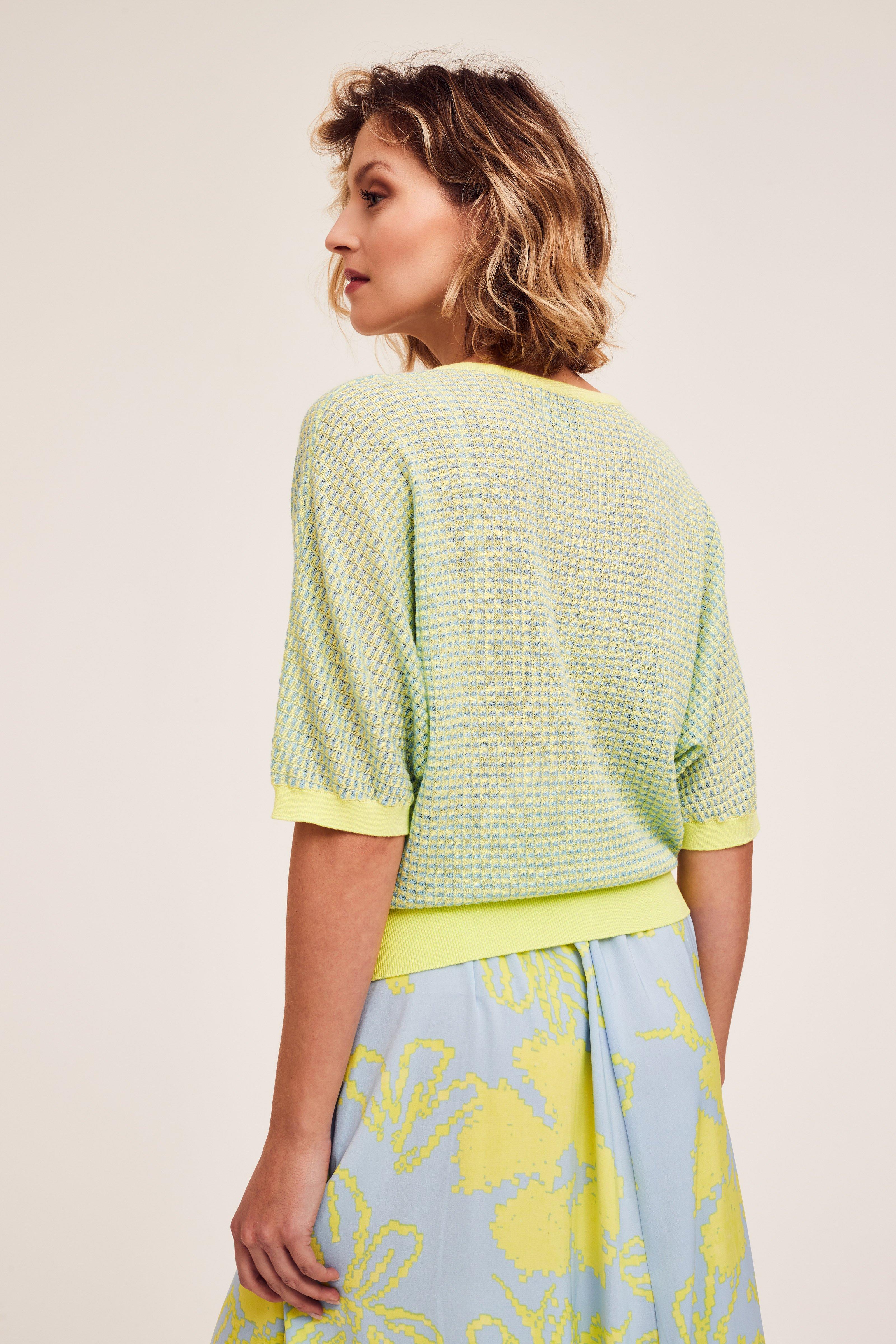 CKS Dames - PRIK - knitted top - light green