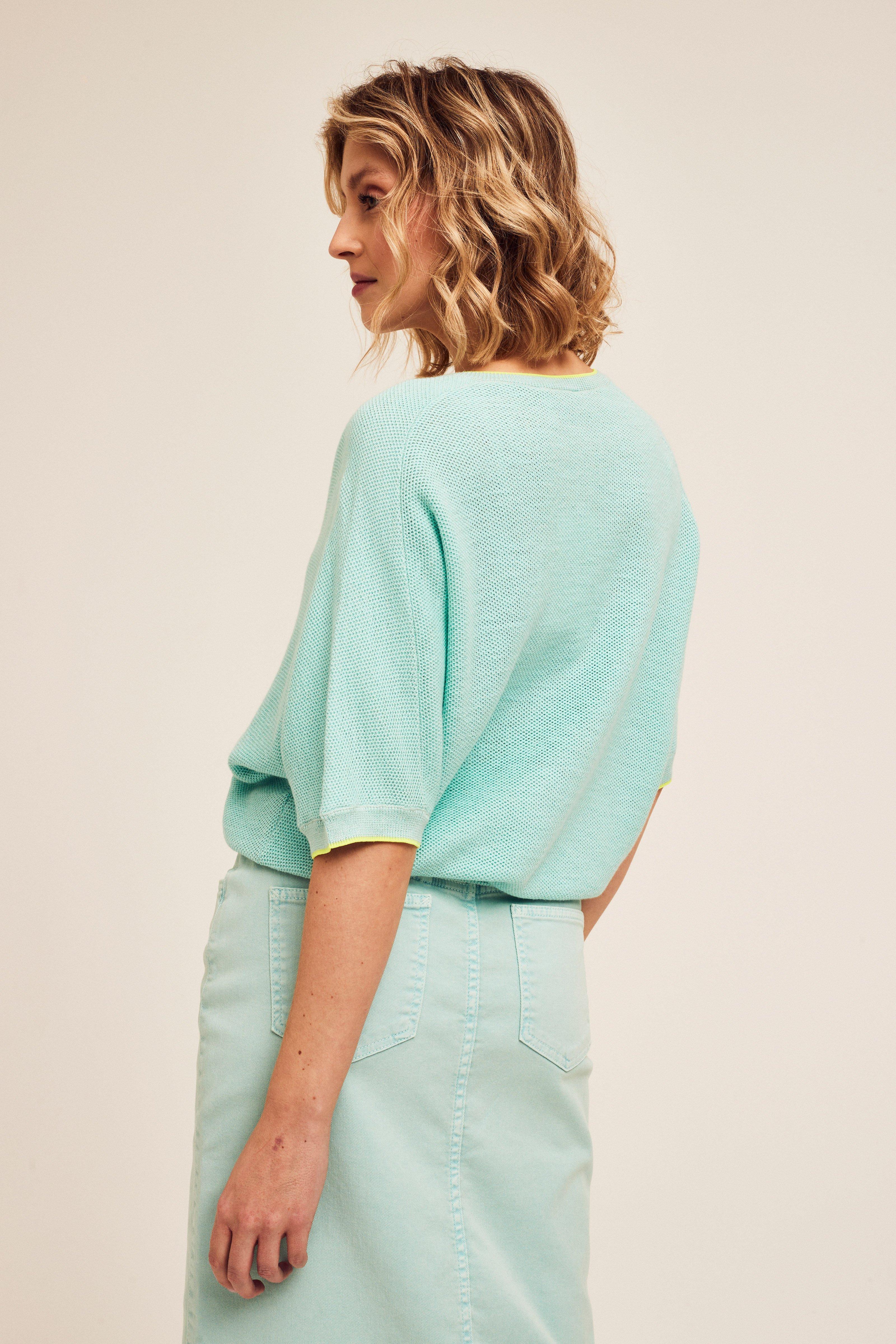 CKS Dames - PRATT - knitted top - light blue