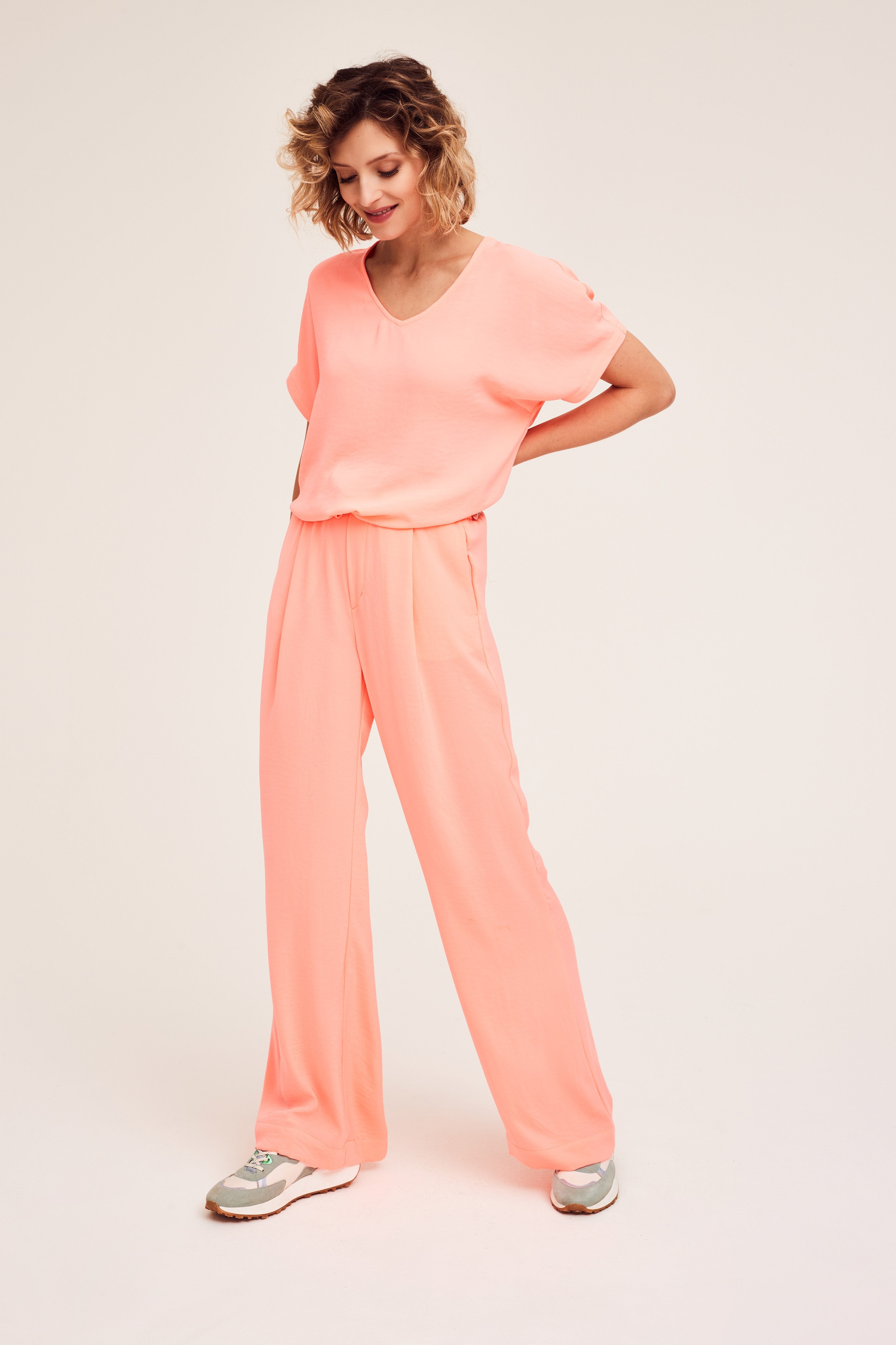 CKS Dames - EBINAS - blouse korte mouwen - roze