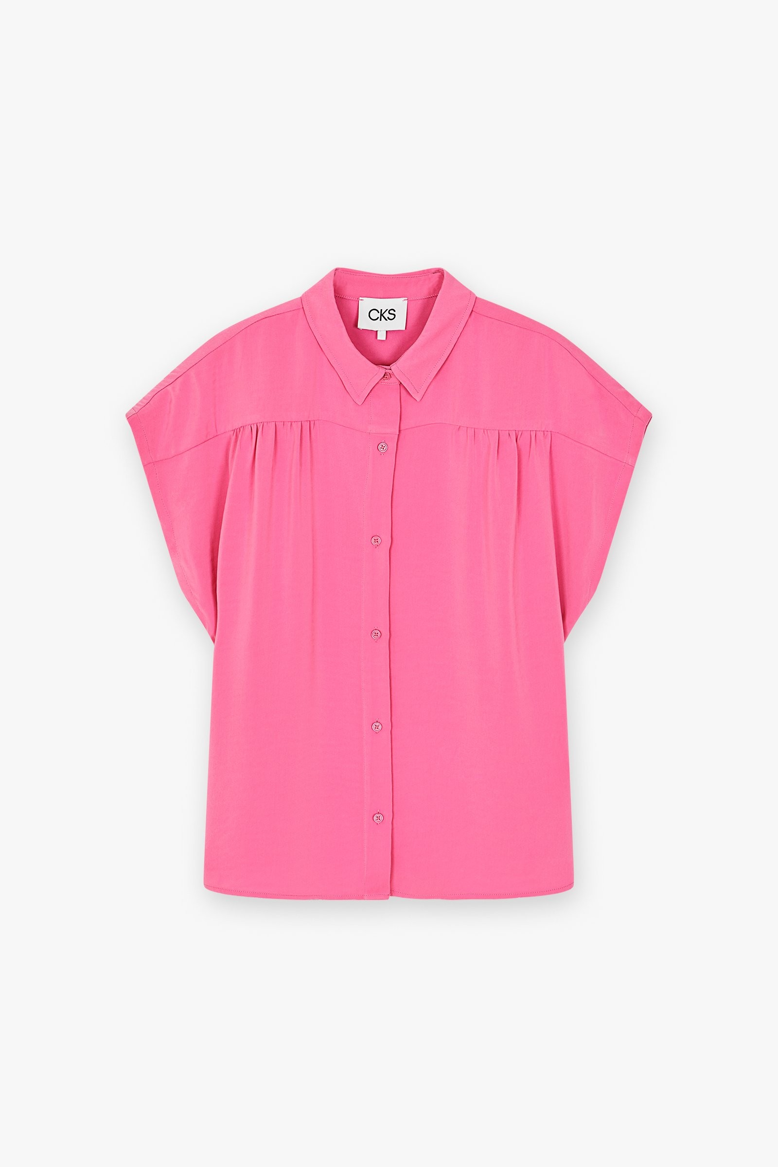 CKS Dames - ECHO - blouse korte mouwen - roze