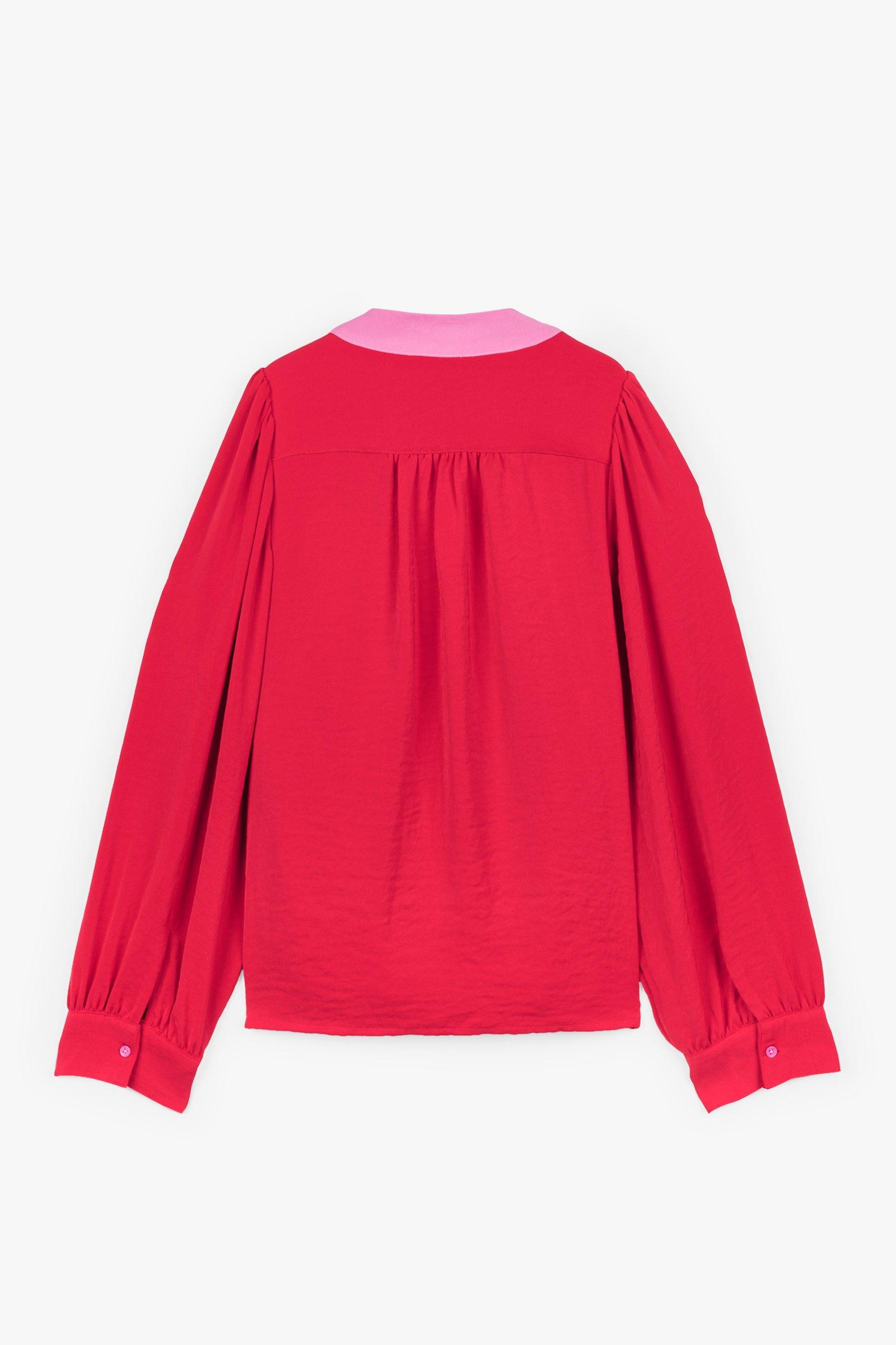 CKS Dames - MICKEYDO - blouse korte mouwen - felrood