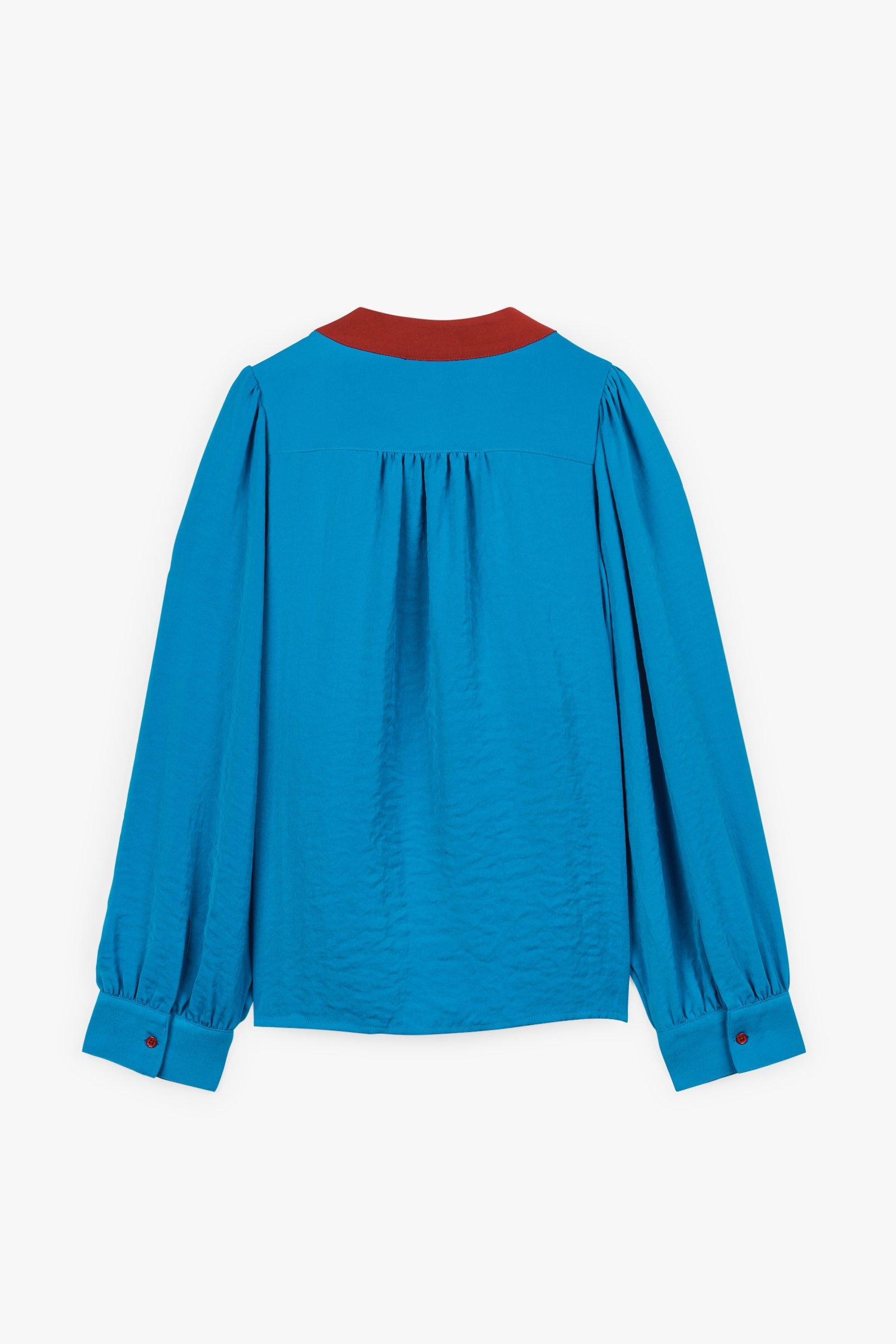 CKS Dames - MICKEYDO - blouse korte mouwen - intens blauw