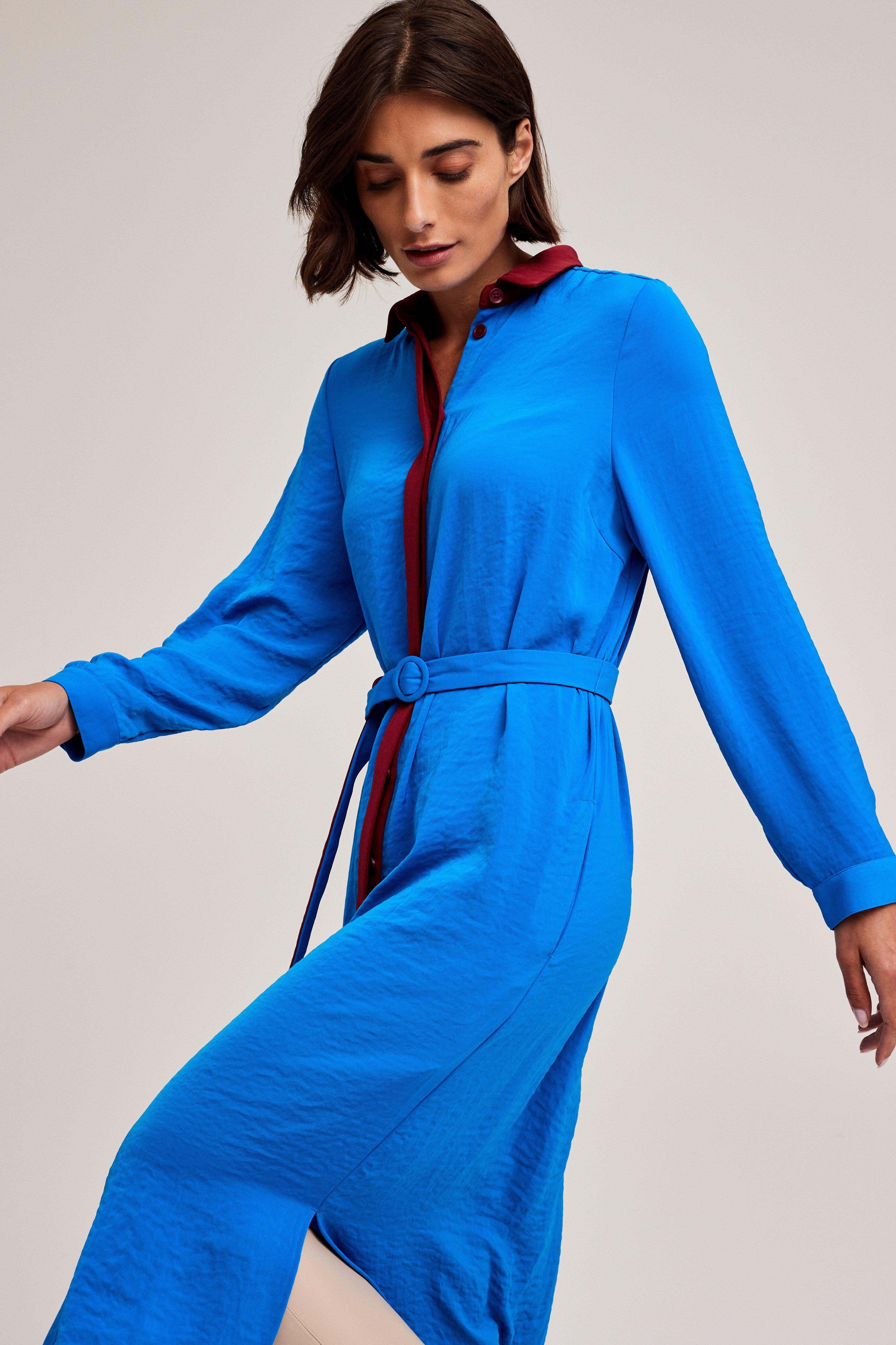 CKS Dames - LAPIS - robe longue - bleu vif