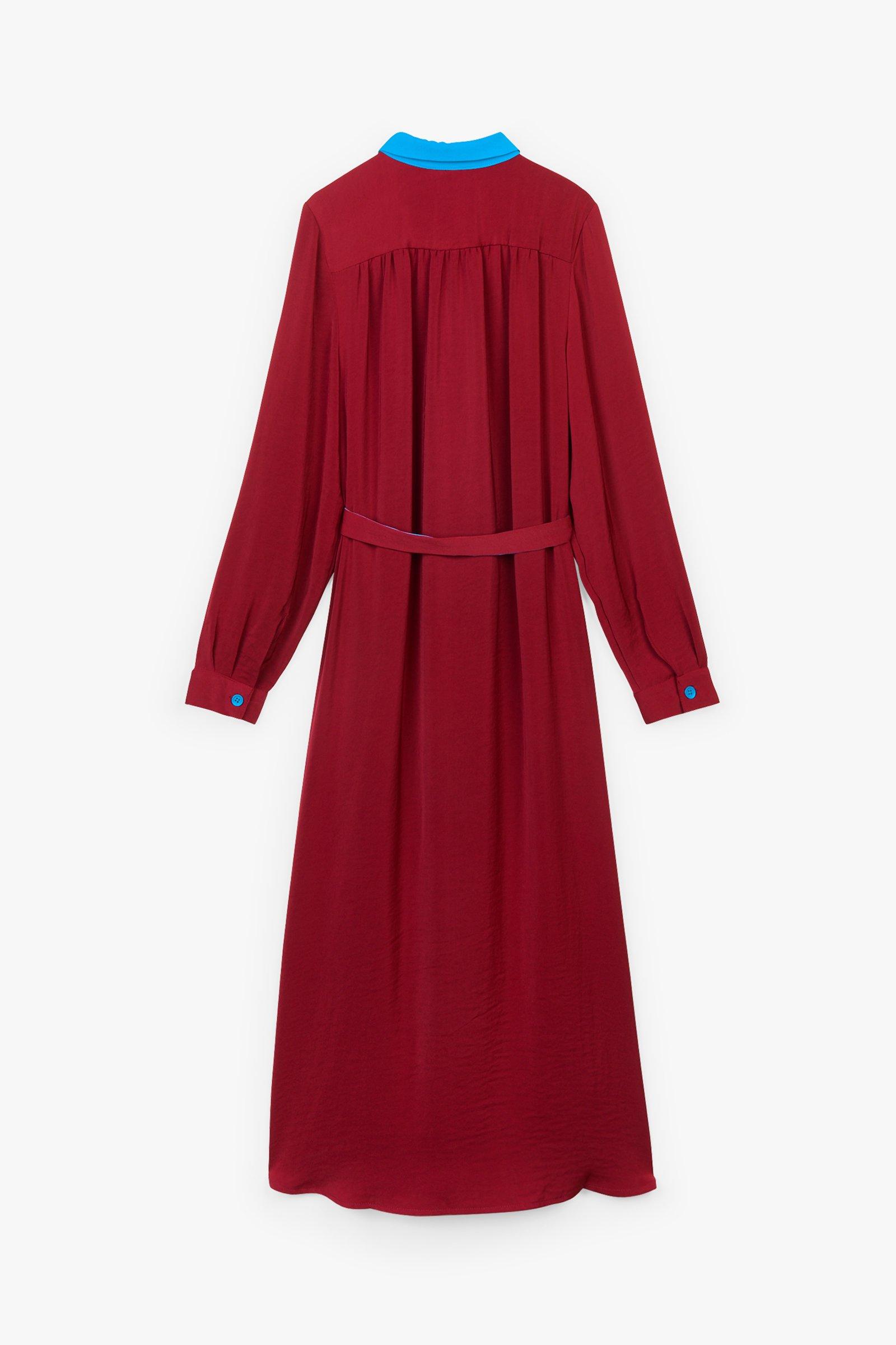 CKS Dames - LAPIS - long dress - dark red