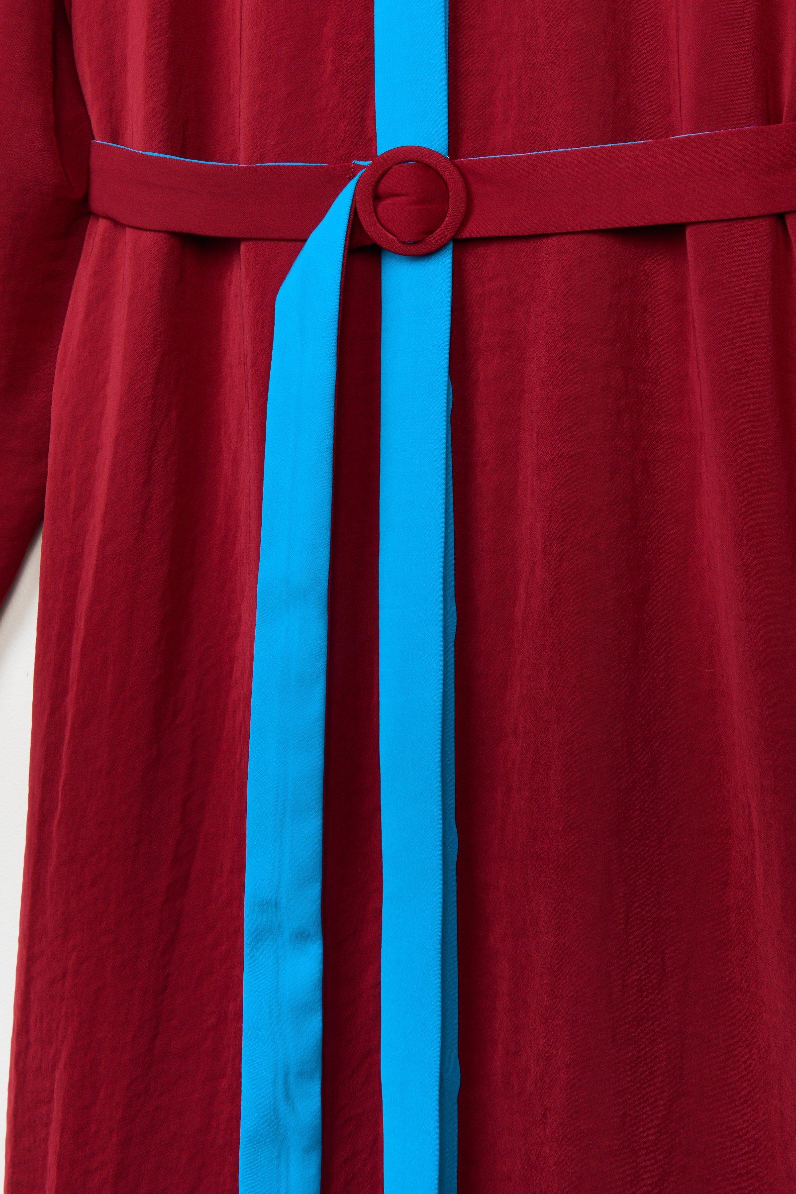 CKS Dames - LAPIS - long dress - dark red