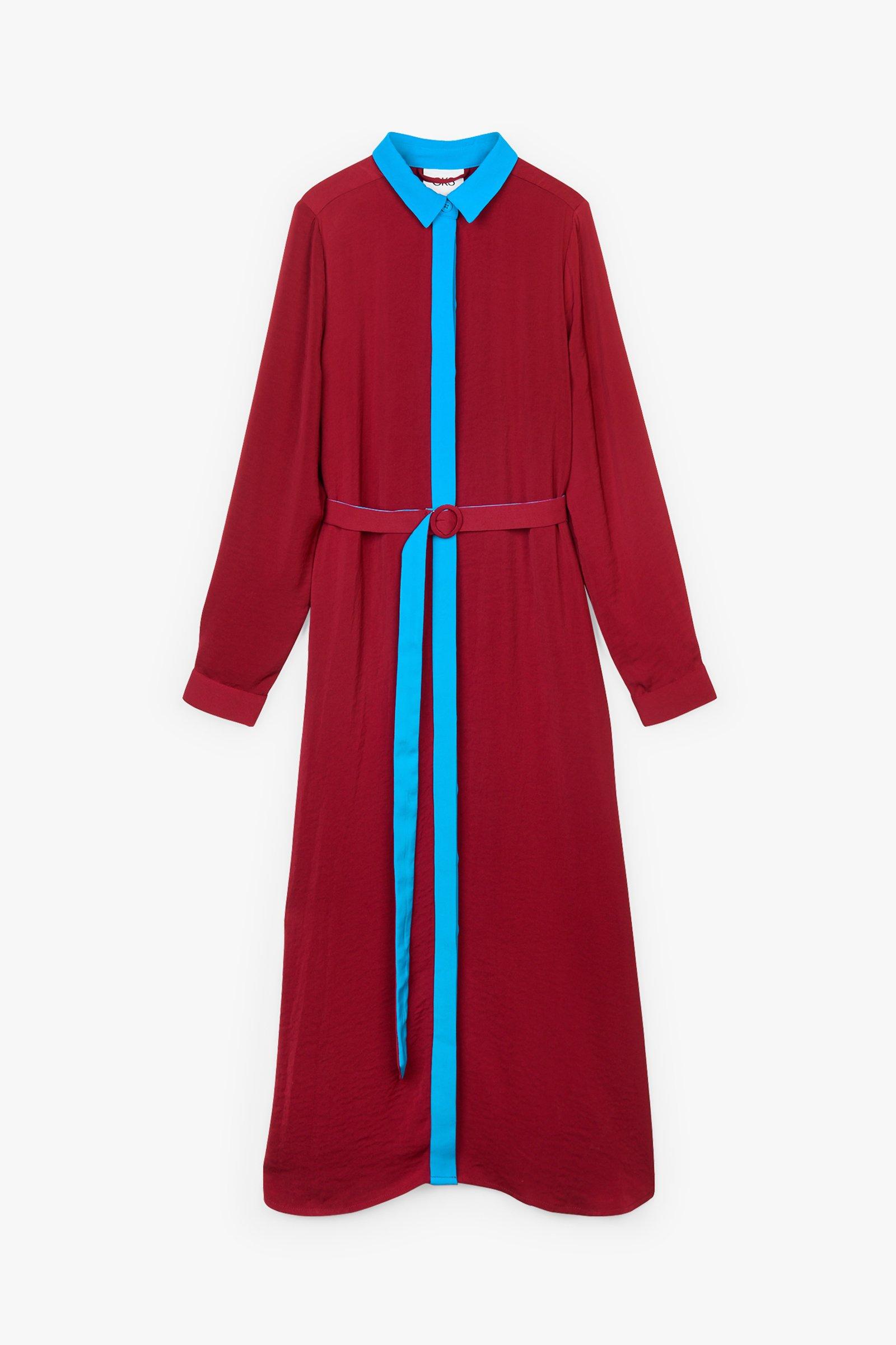 CKS Dames - LAPIS - long dress - dark red