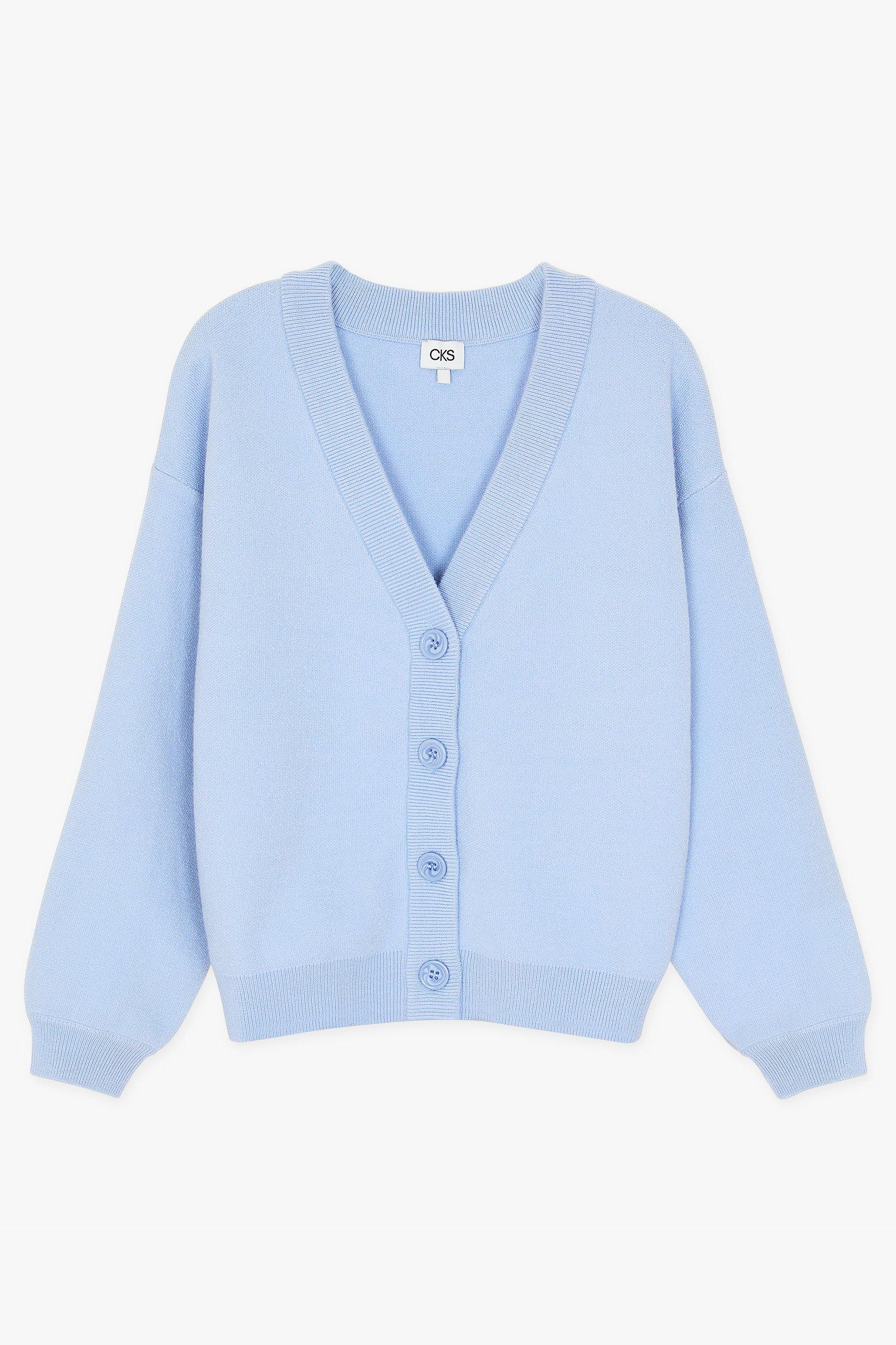CKS Kids - PETAL - cardigan - lichtblauw