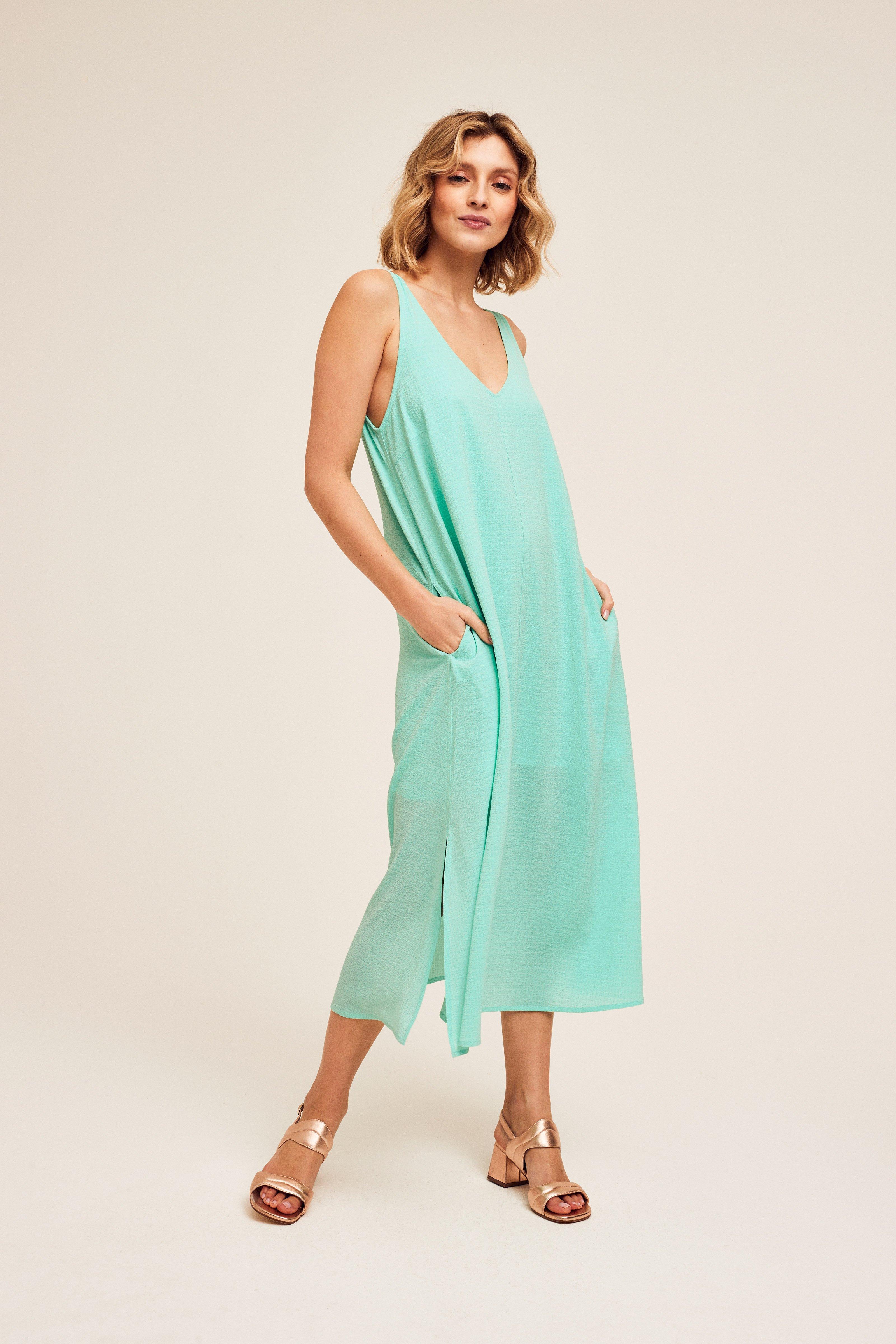 CKS Dames - NESPIAM - robe longue - bleu vif