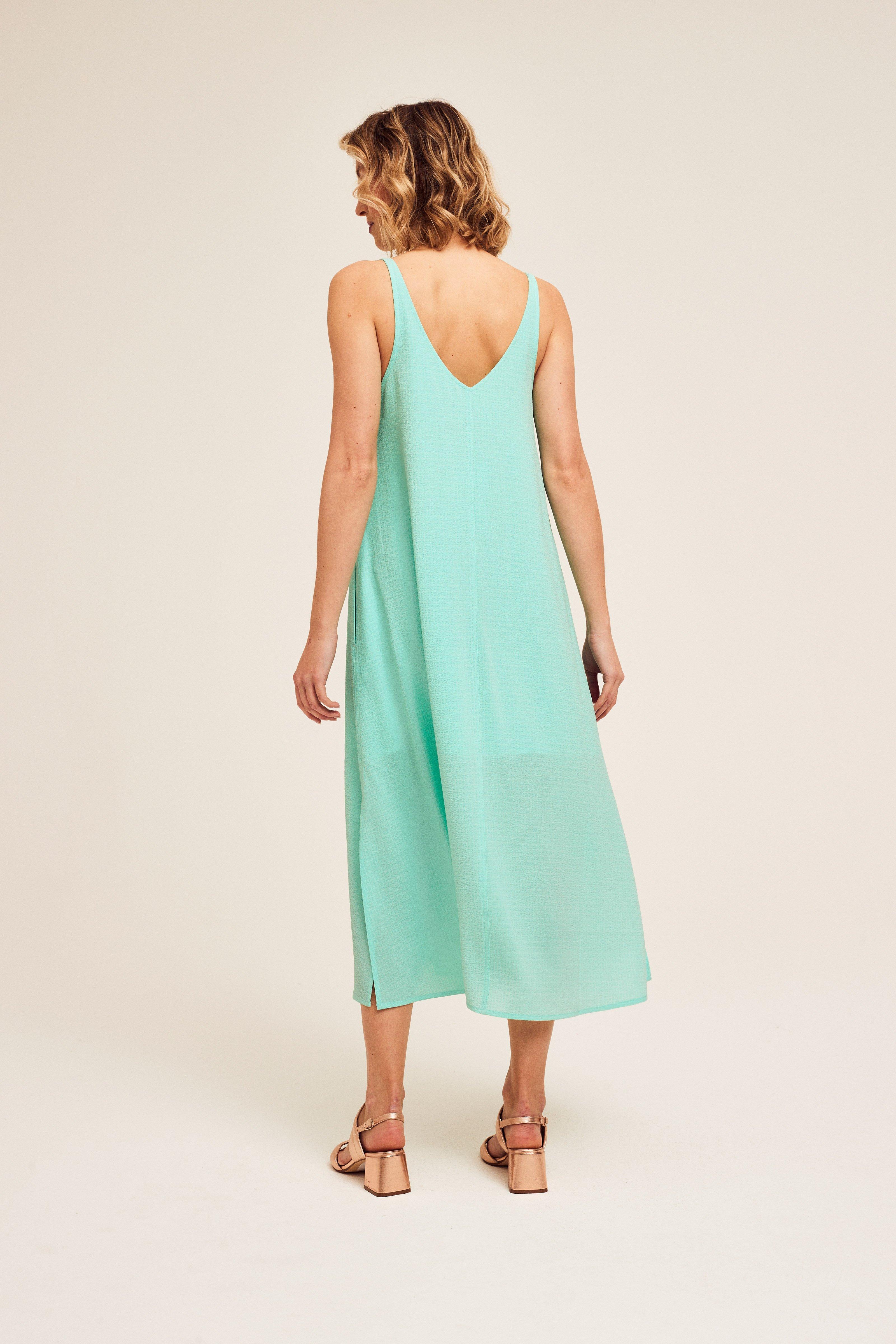 CKS Dames - NESPIAM - Langes Kleid - Hellblau