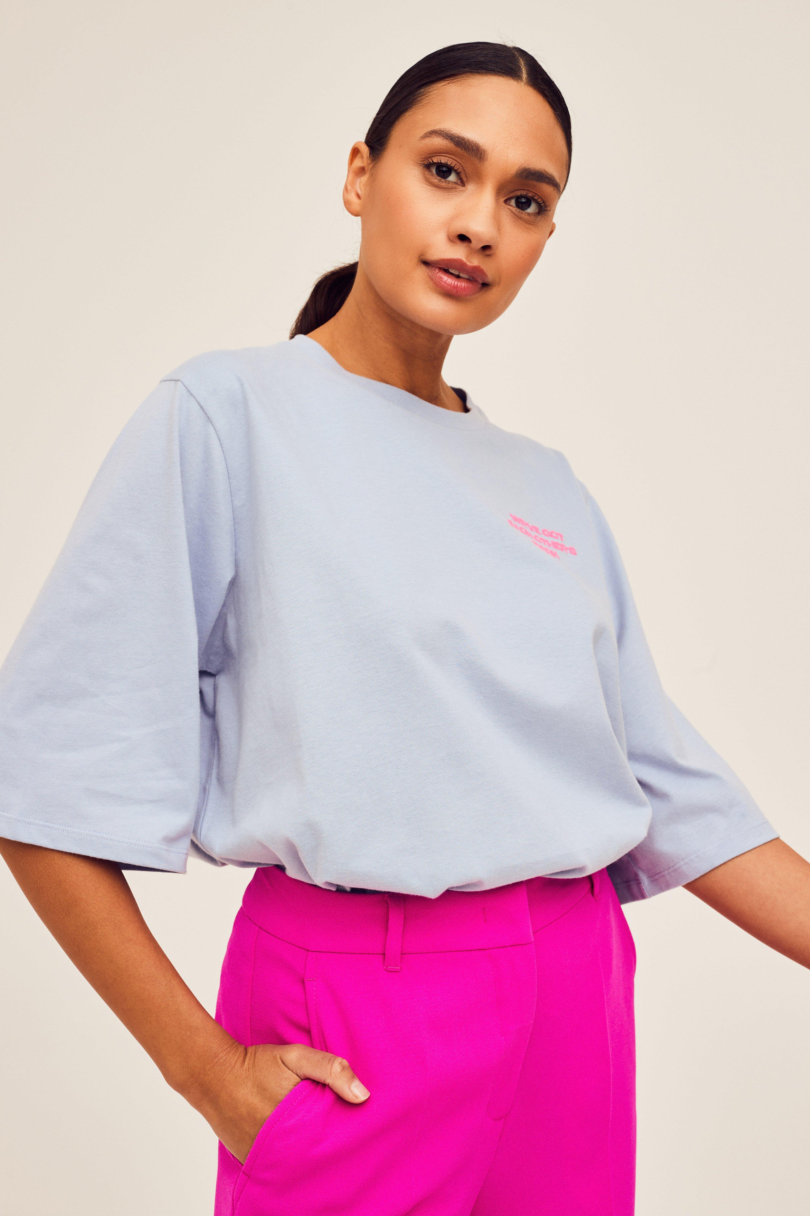 CKS Dames - FIERCE - t-shirt à manches courtes - bleu clair