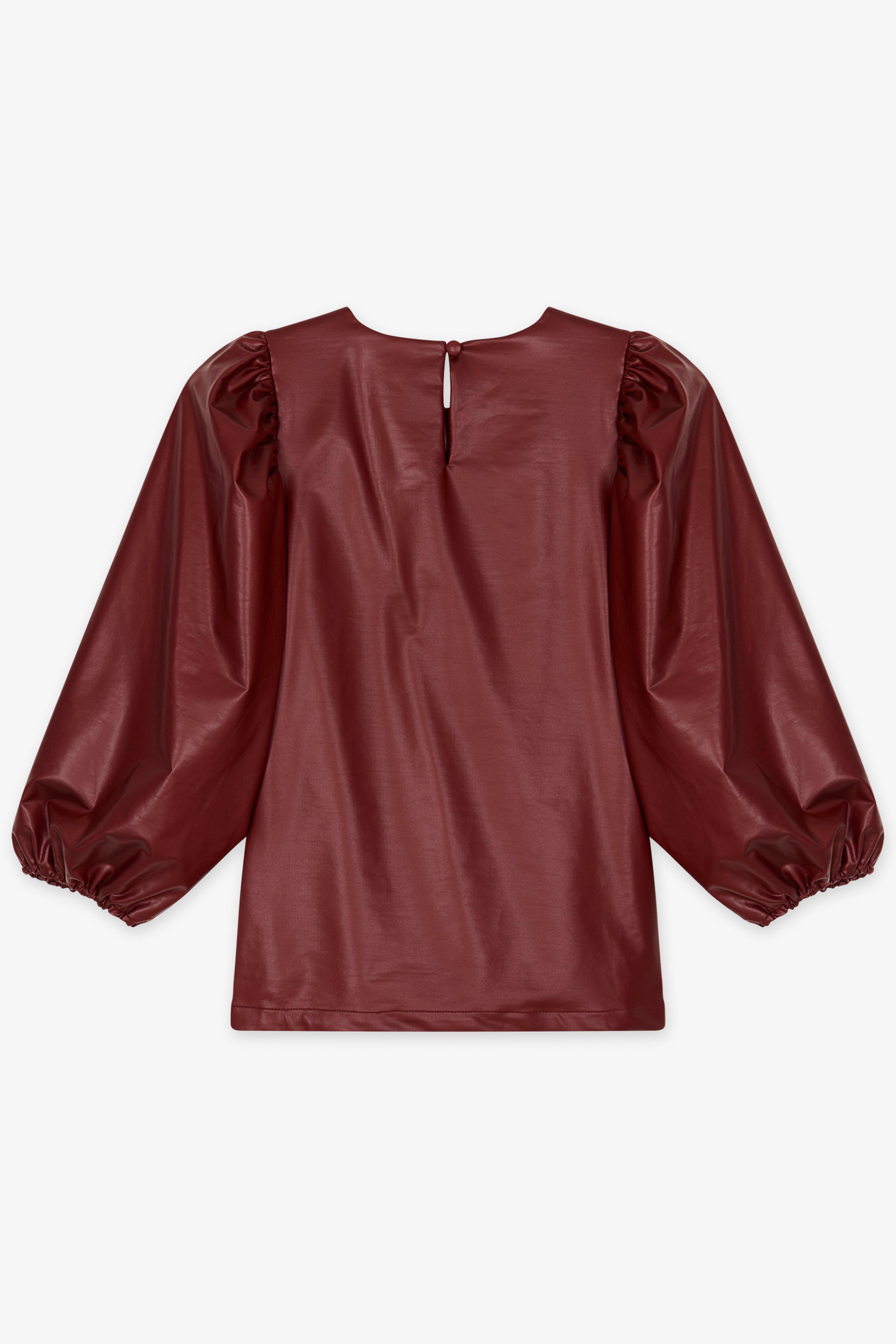 CKS Dames - SIA - Bluse Kurze &Auml;rmel - Braun