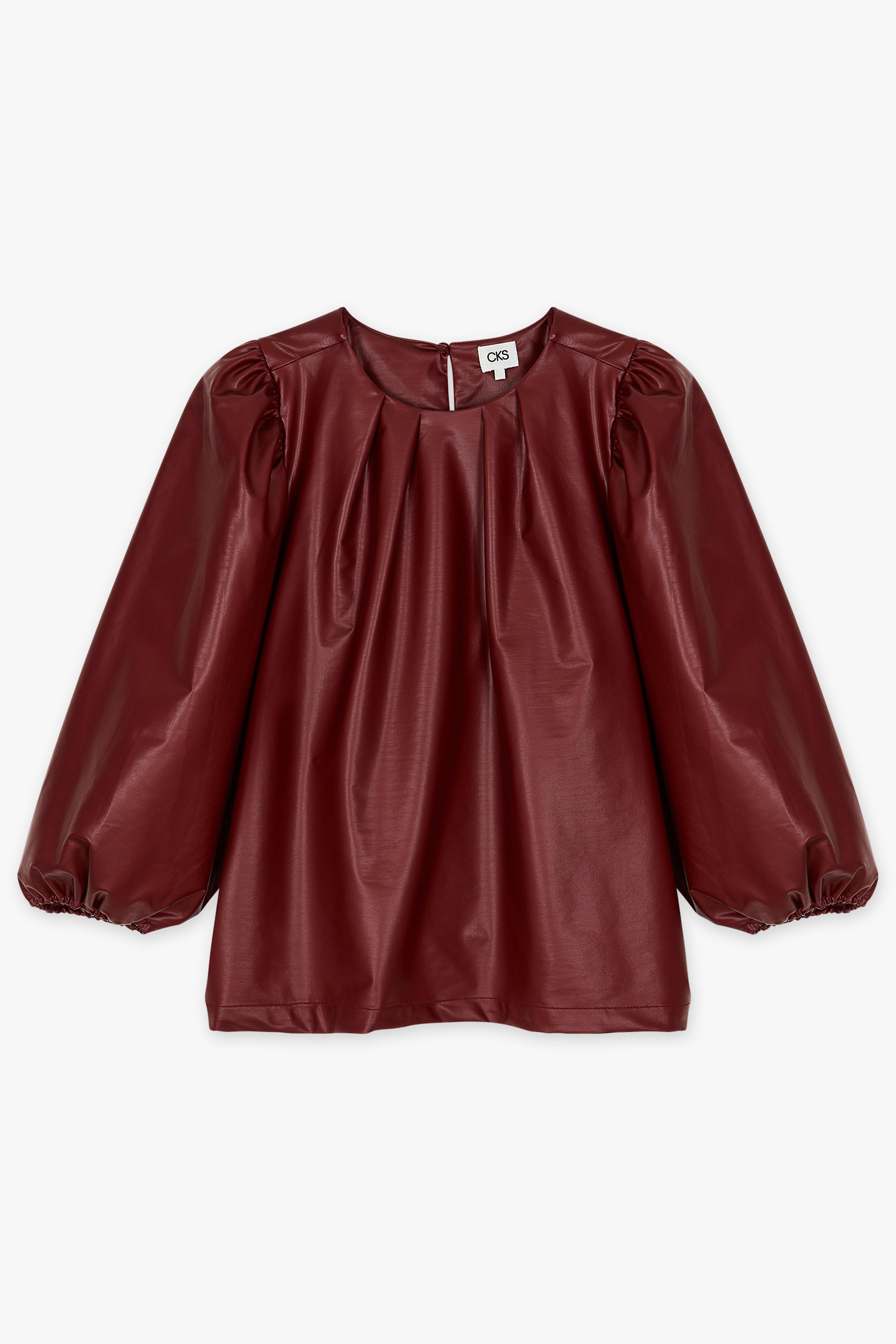 CKS Dames - SIA - blouse korte mouwen - bruin