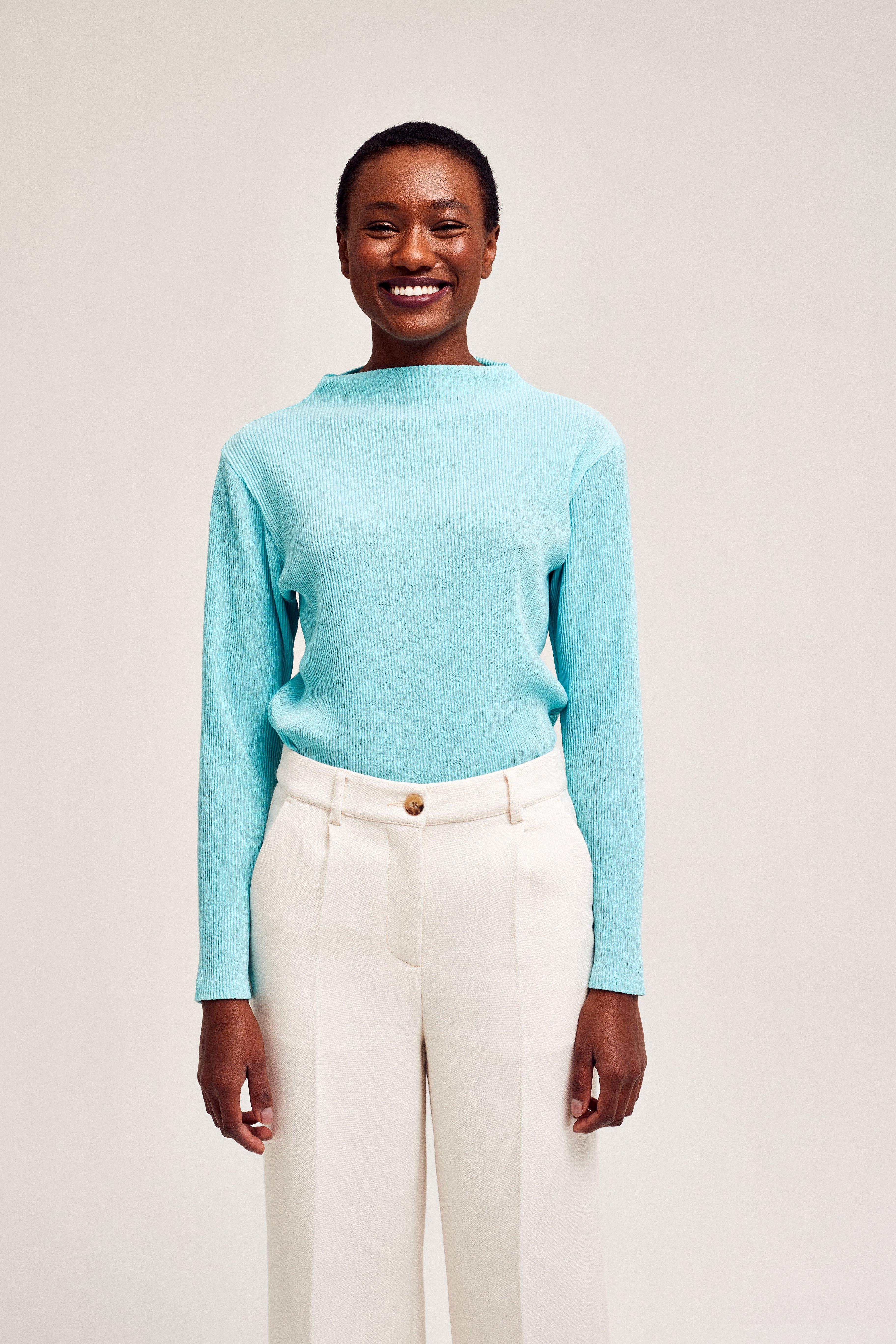 CKS Dames - TIBO - blouse short sleeves - light blue