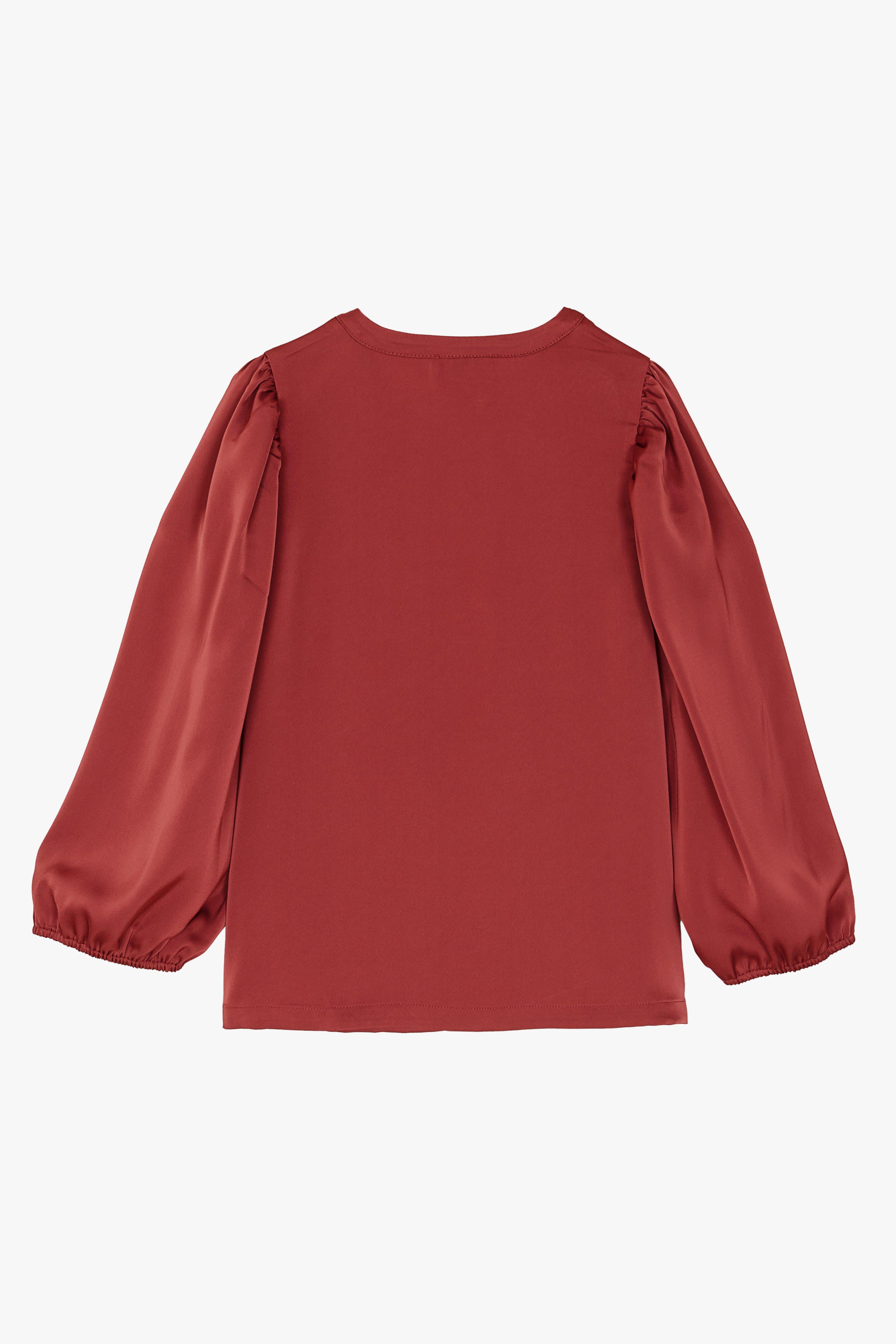 CKS Dames - BULANI - blouse korte mouwen - bruin