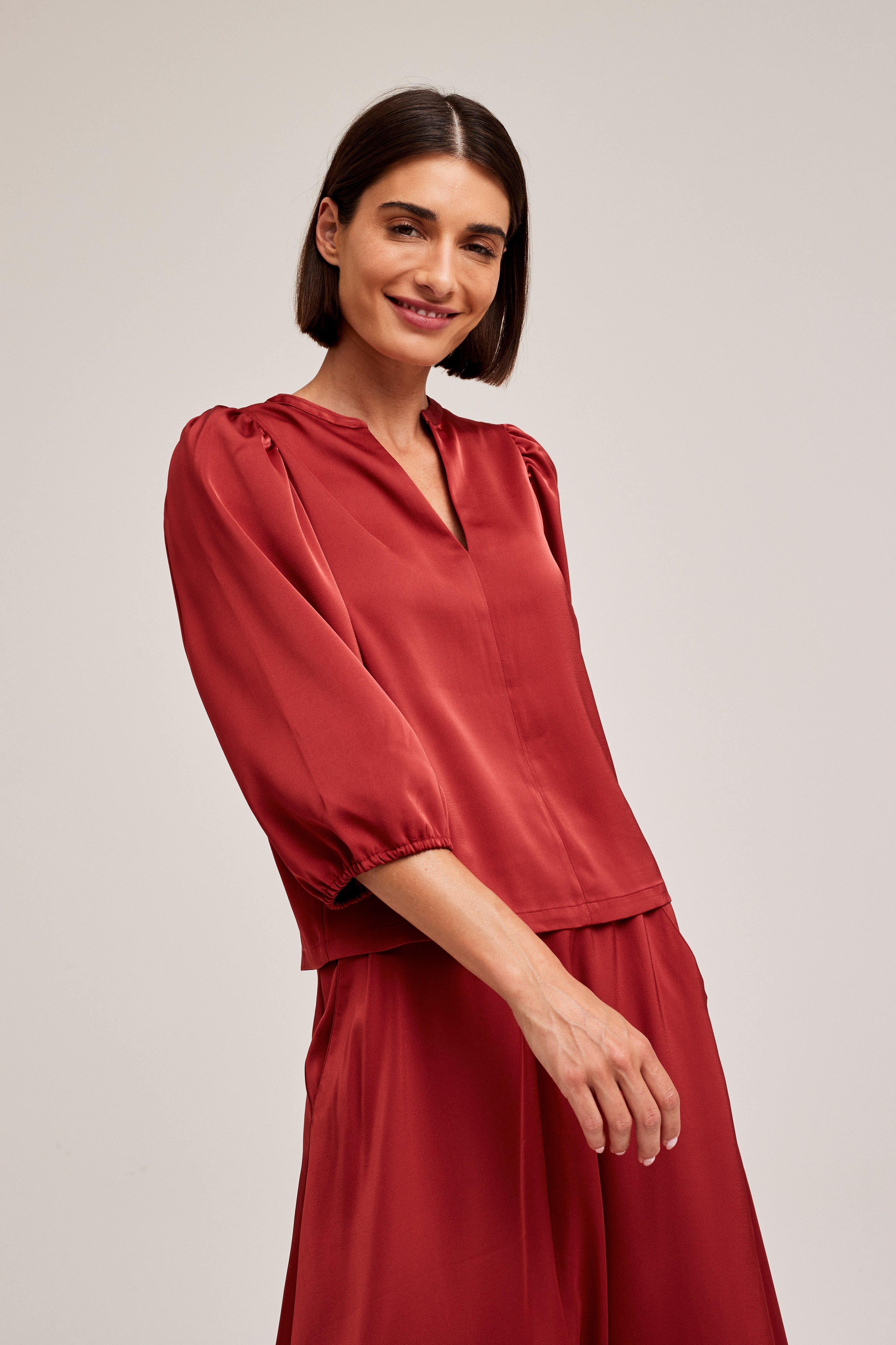 CKS Dames - BULANI - blouse korte mouwen - bruin