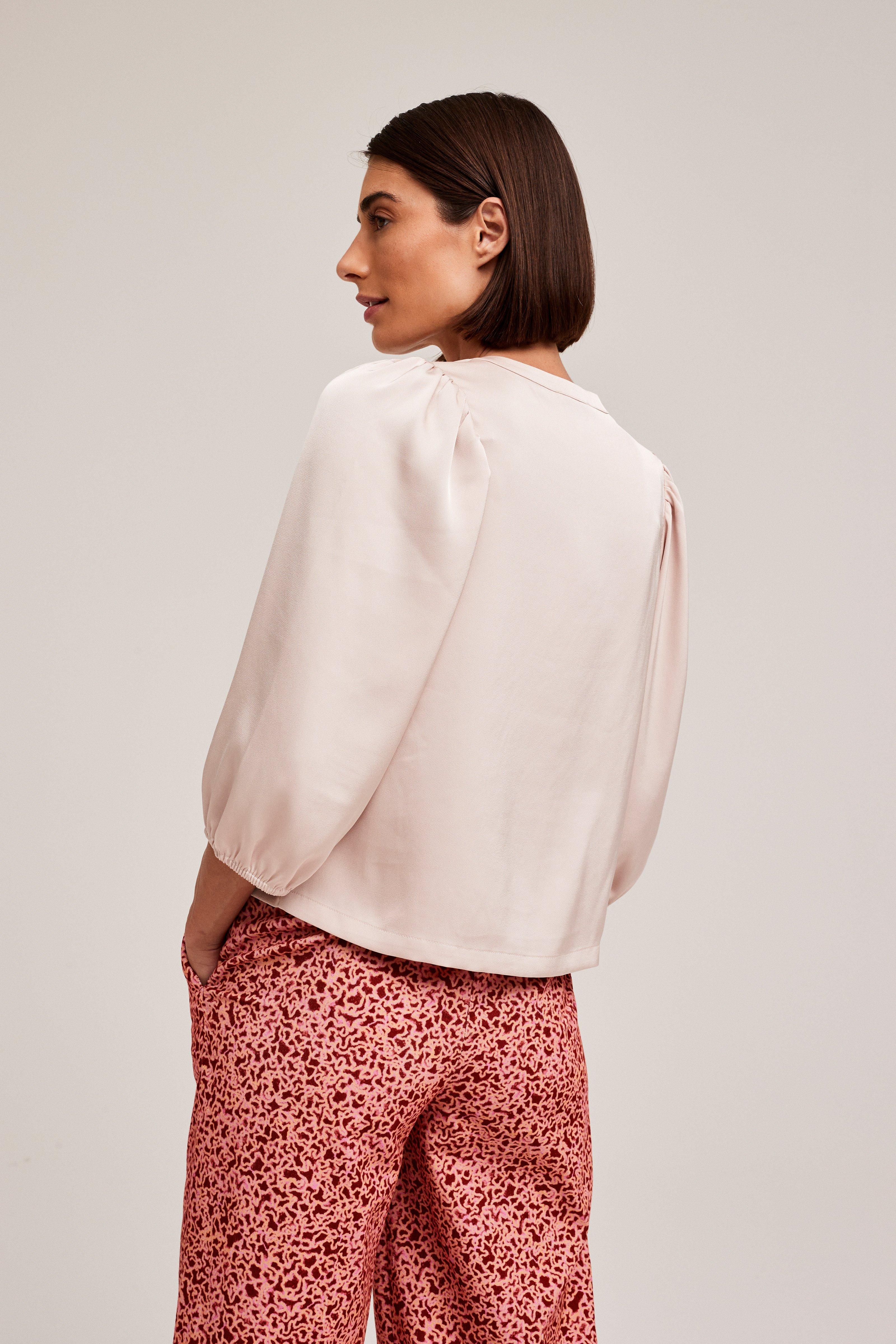 CKS Dames - BULANI - Bluse Kurze Ärmel - Hellbeige