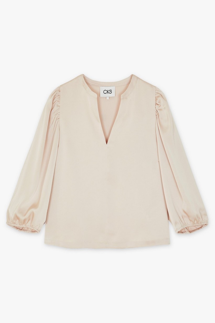 CKS Dames - BULANI - blouse short sleeves - light beige