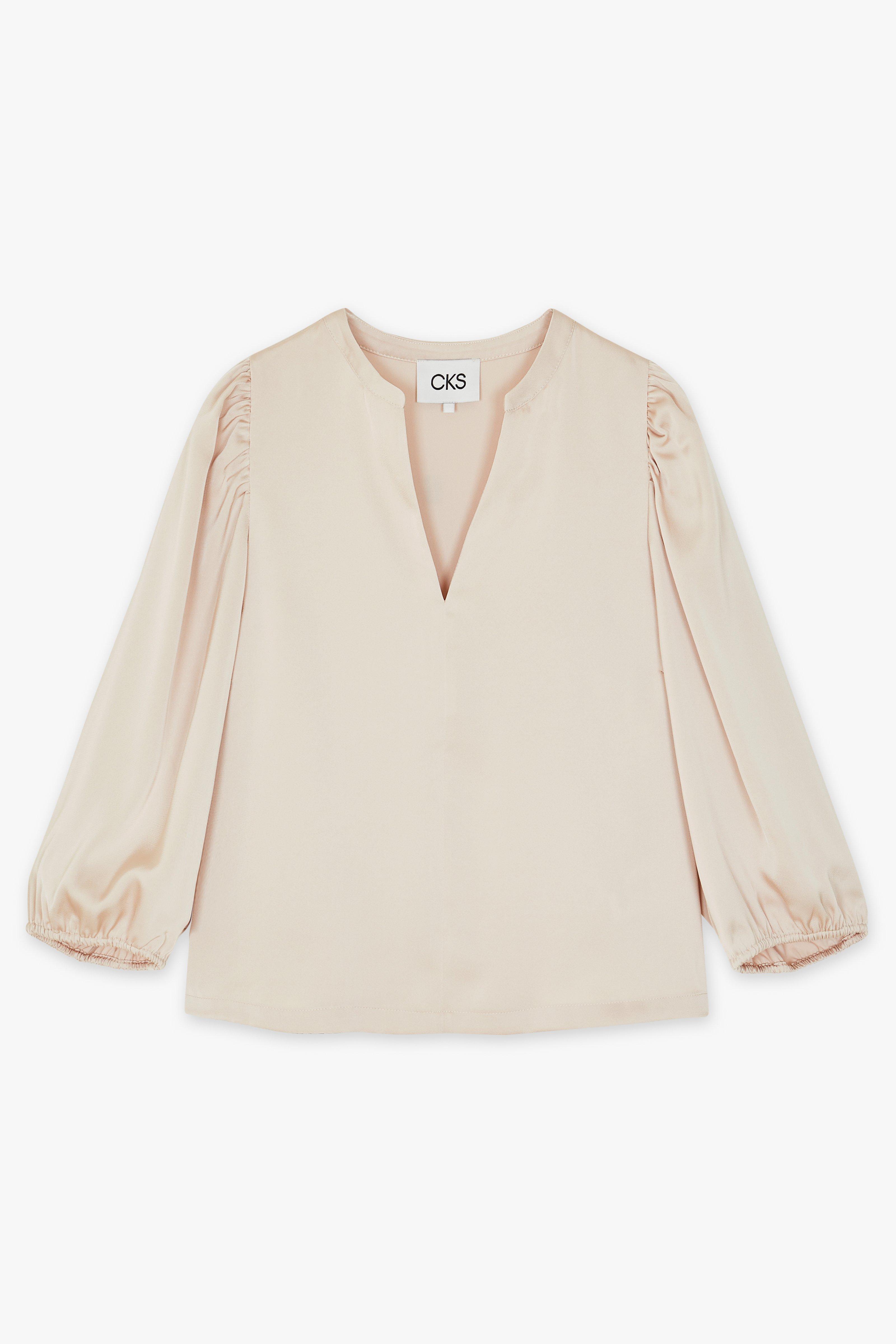 CKS Dames - BULANI - chemisier à manches courtes - beige clair