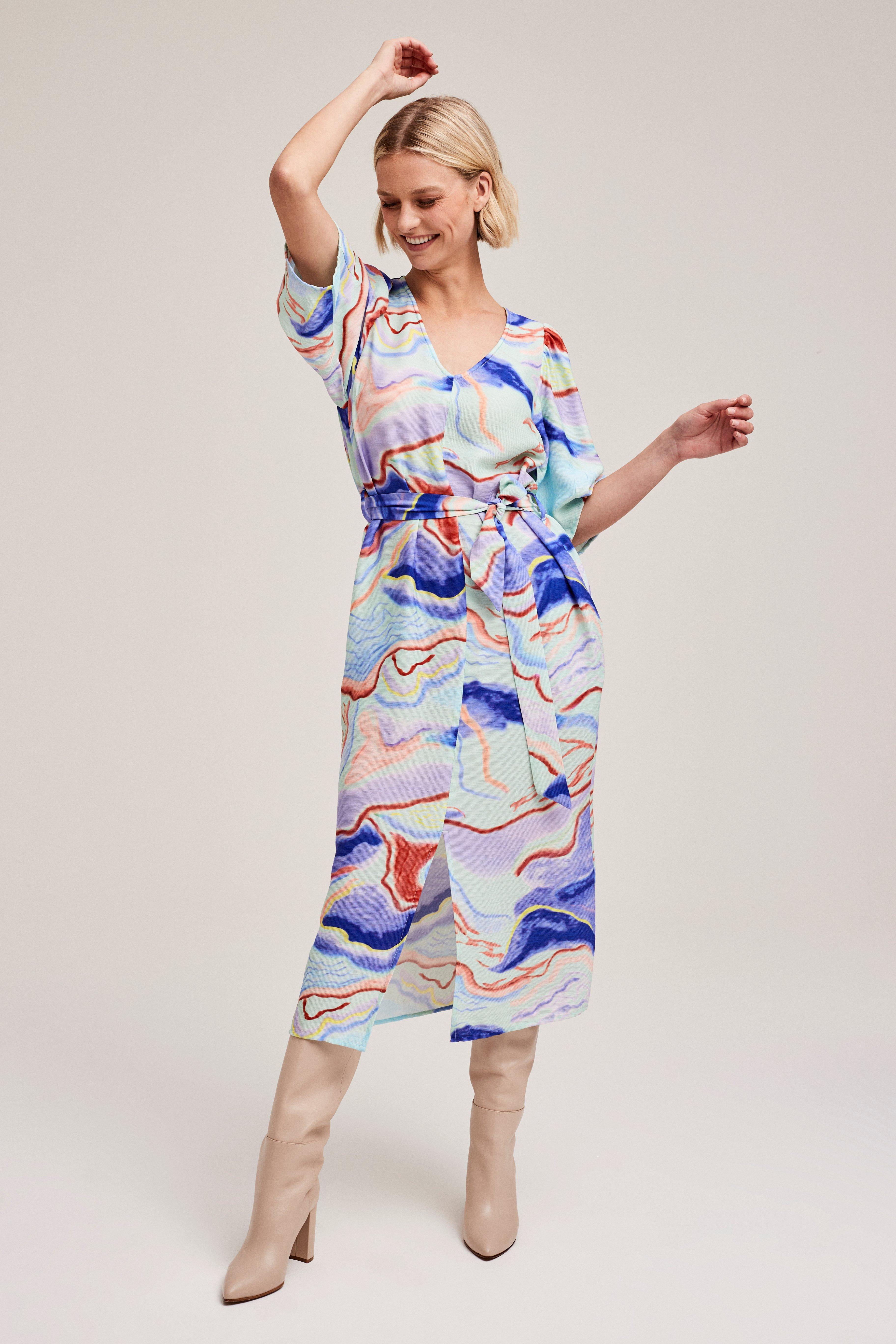 CKS Dames - DAX - robe midi - multicolore