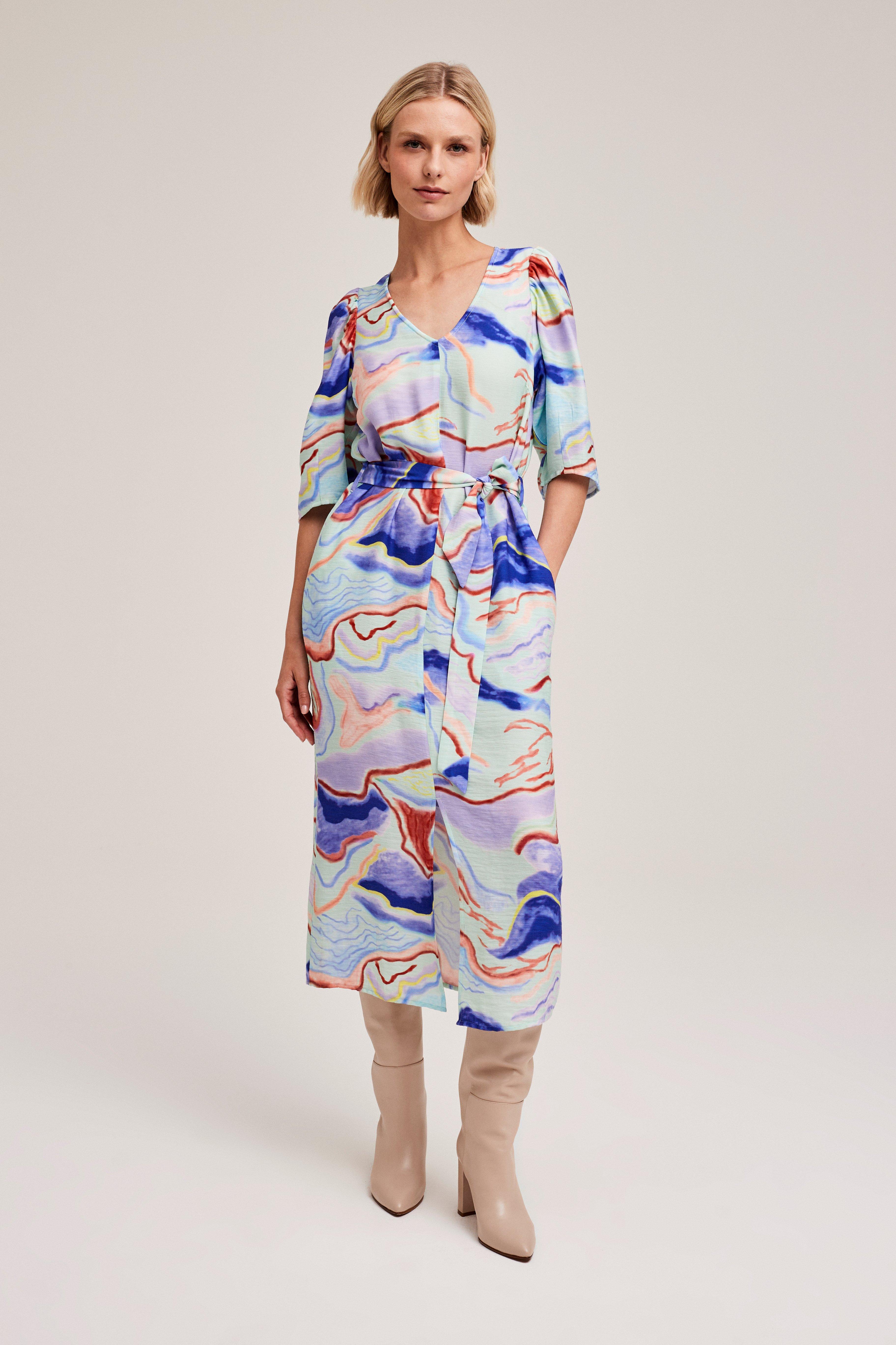 CKS Dames - DAX - robe midi - multicolore