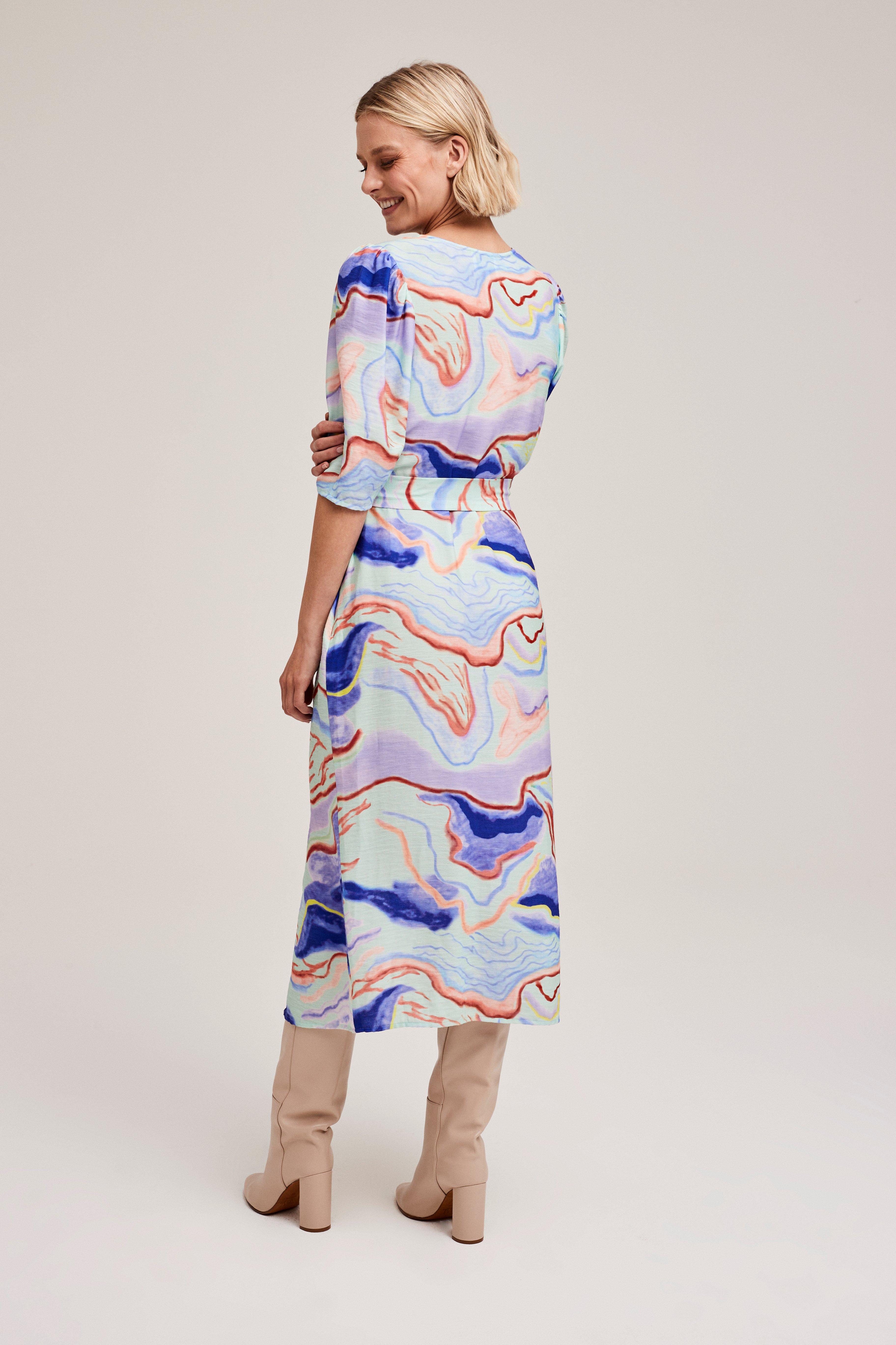 CKS Dames - DAX - Midi-Kleid - Mehrfarbig