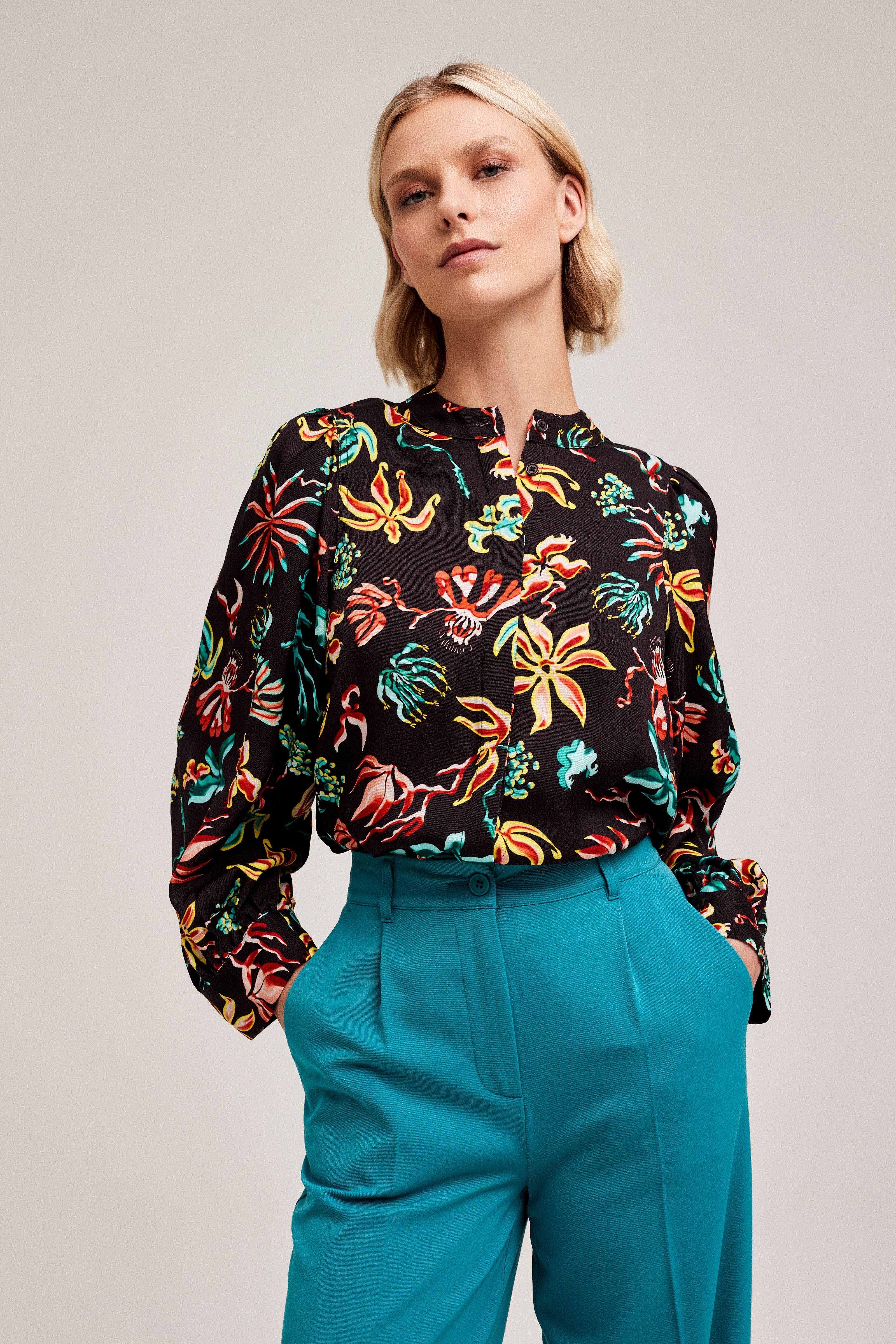 CKS Dames - ROSALINE - blouse short sleeves - multicolor
