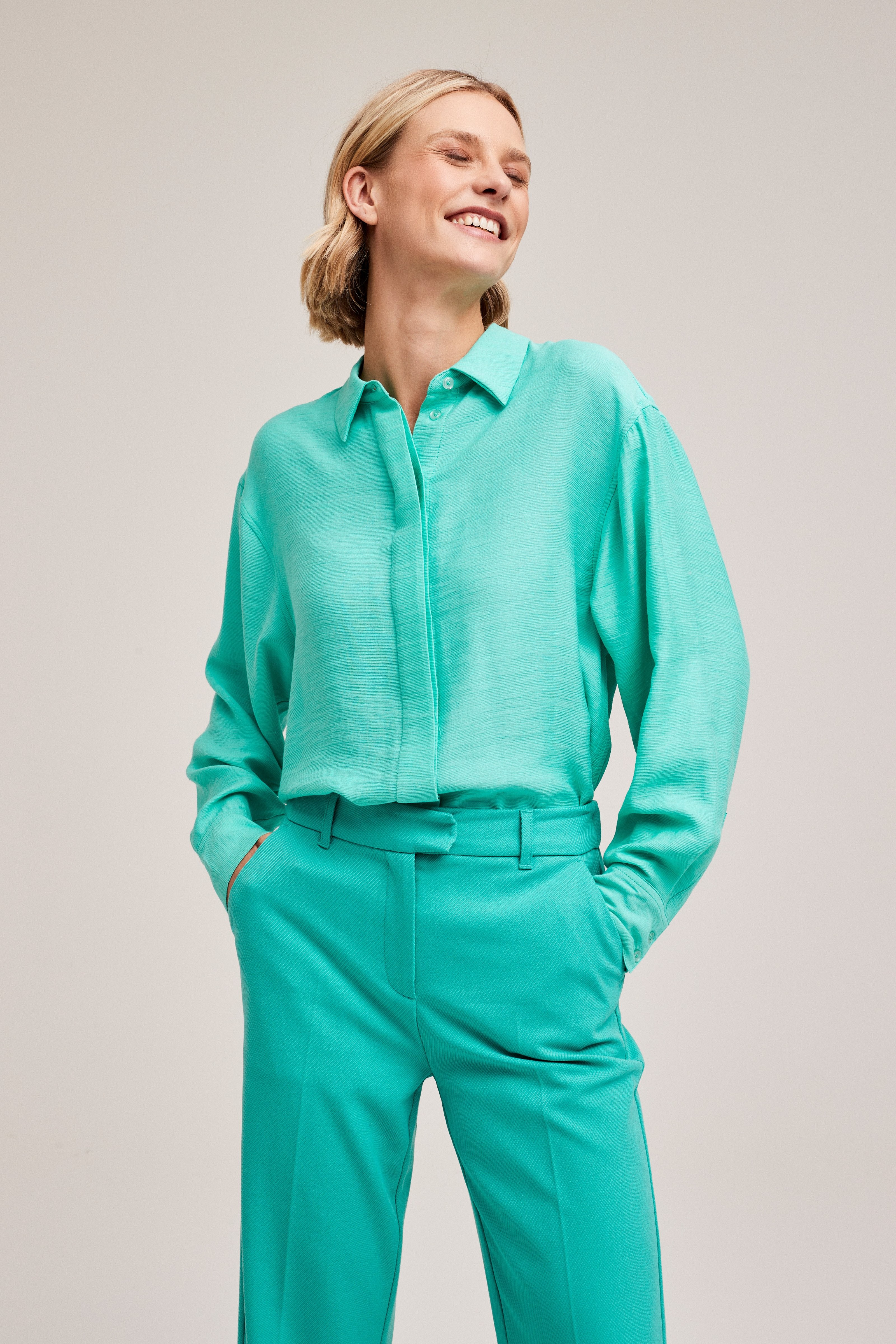 s.Oliver Curve gebloemde top marineblauw