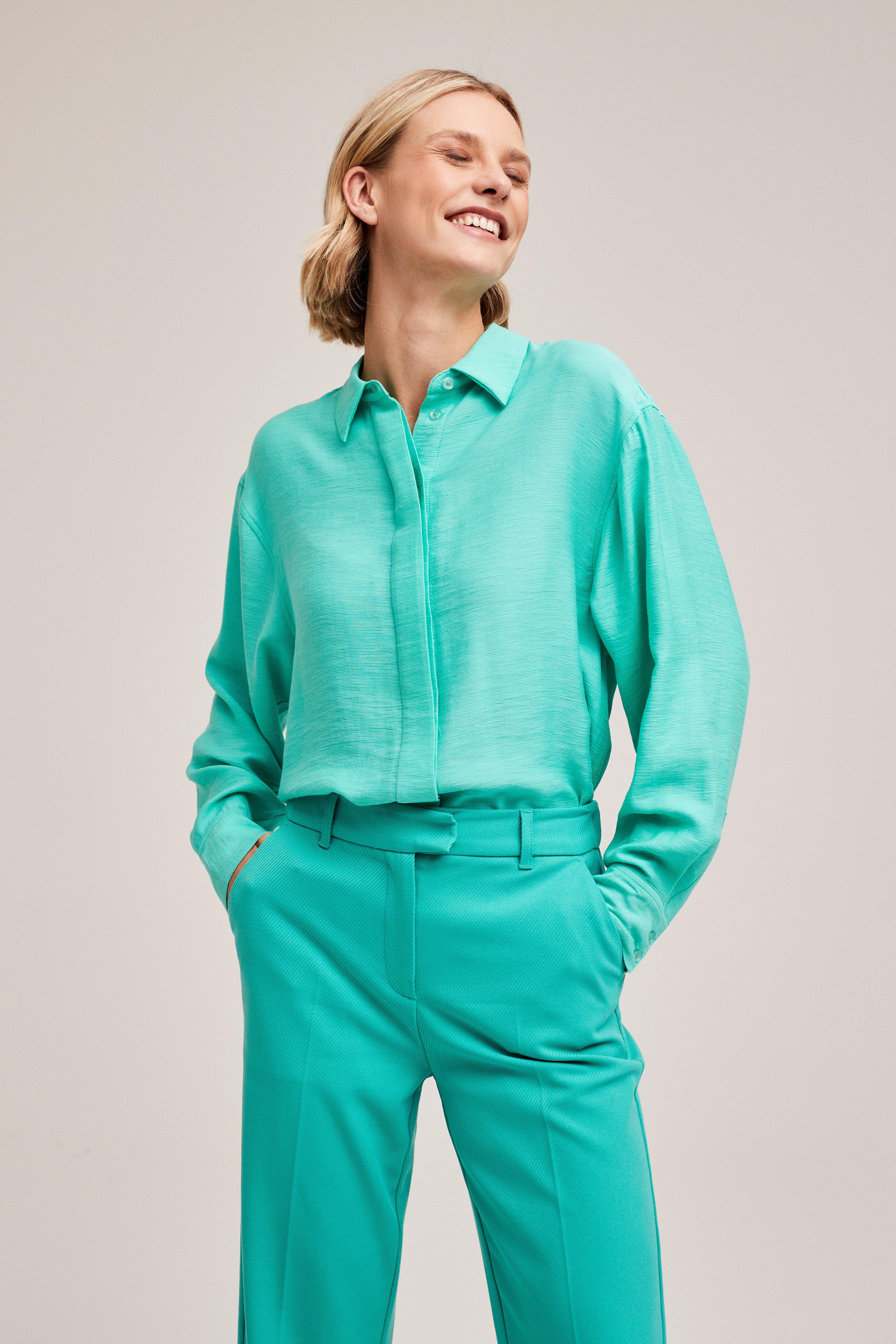 CKS Dames - RUTTEN - blouse short sleeves - green