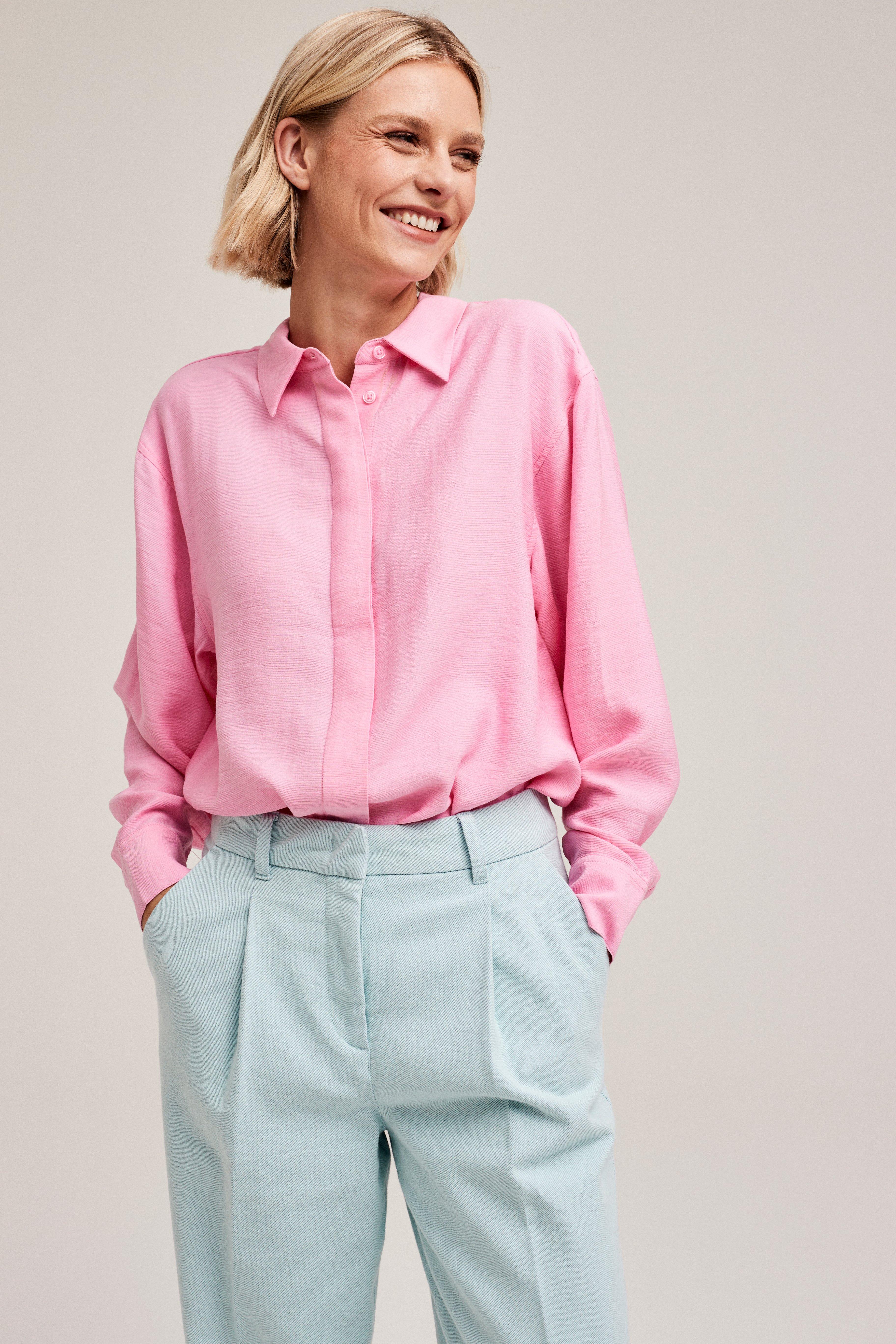 CKS Dames - RUTTEN - blouse short sleeves - light pink