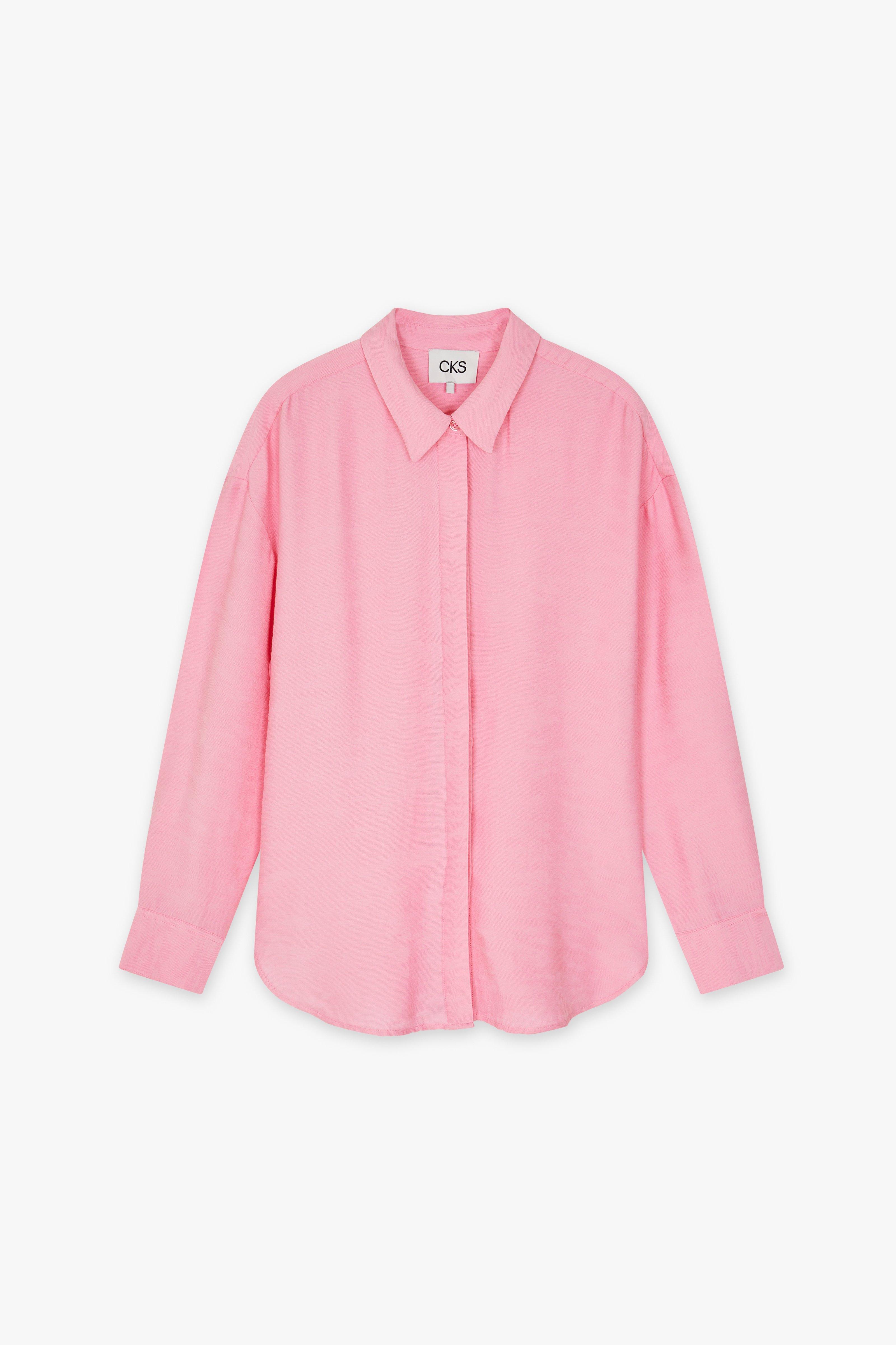 CKS Dames - RUTTEN - blouse korte mouwen - lichtroze