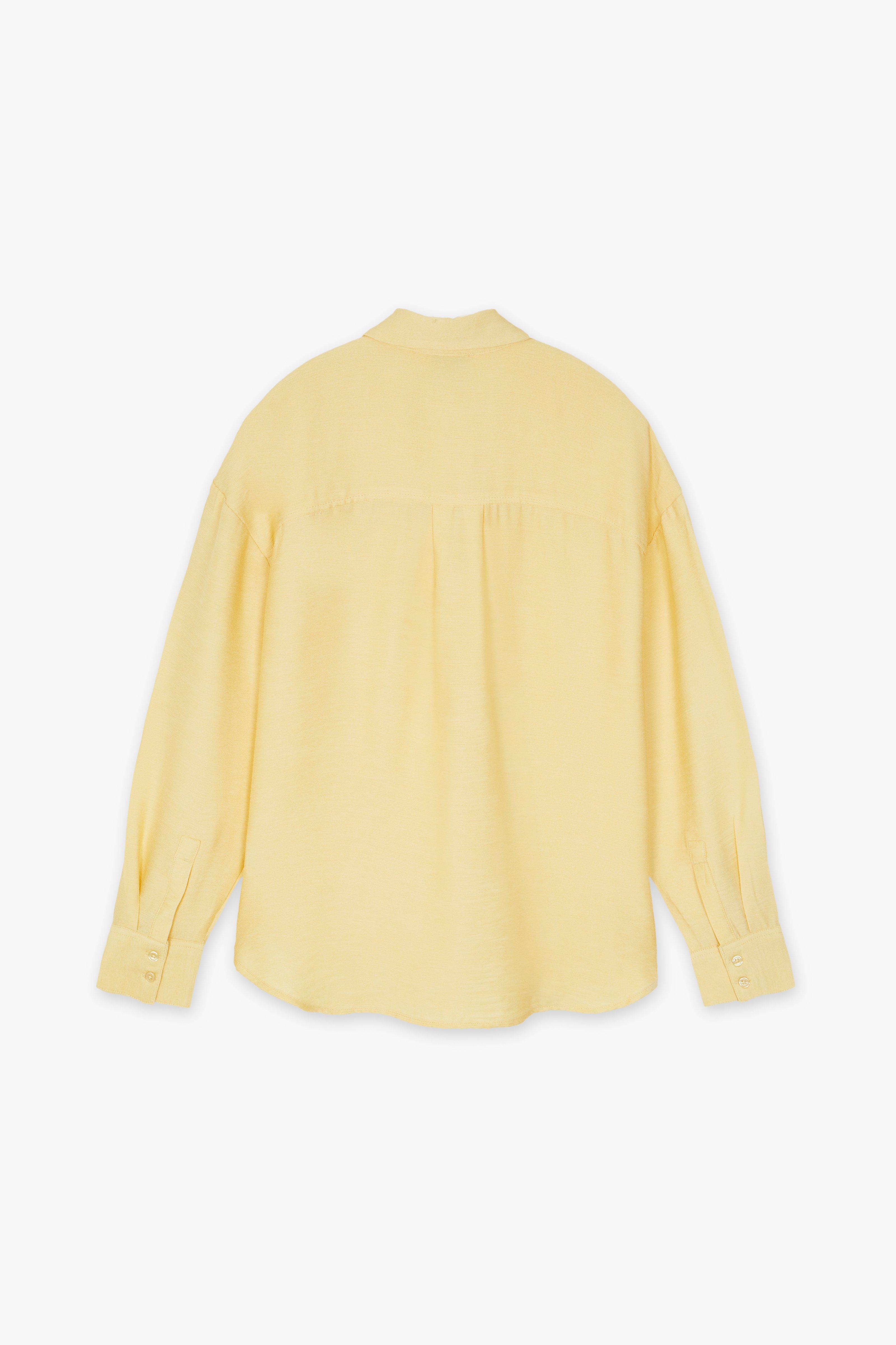 CKS Dames - RUTTEN - blouse korte mouwen - lichtgeel