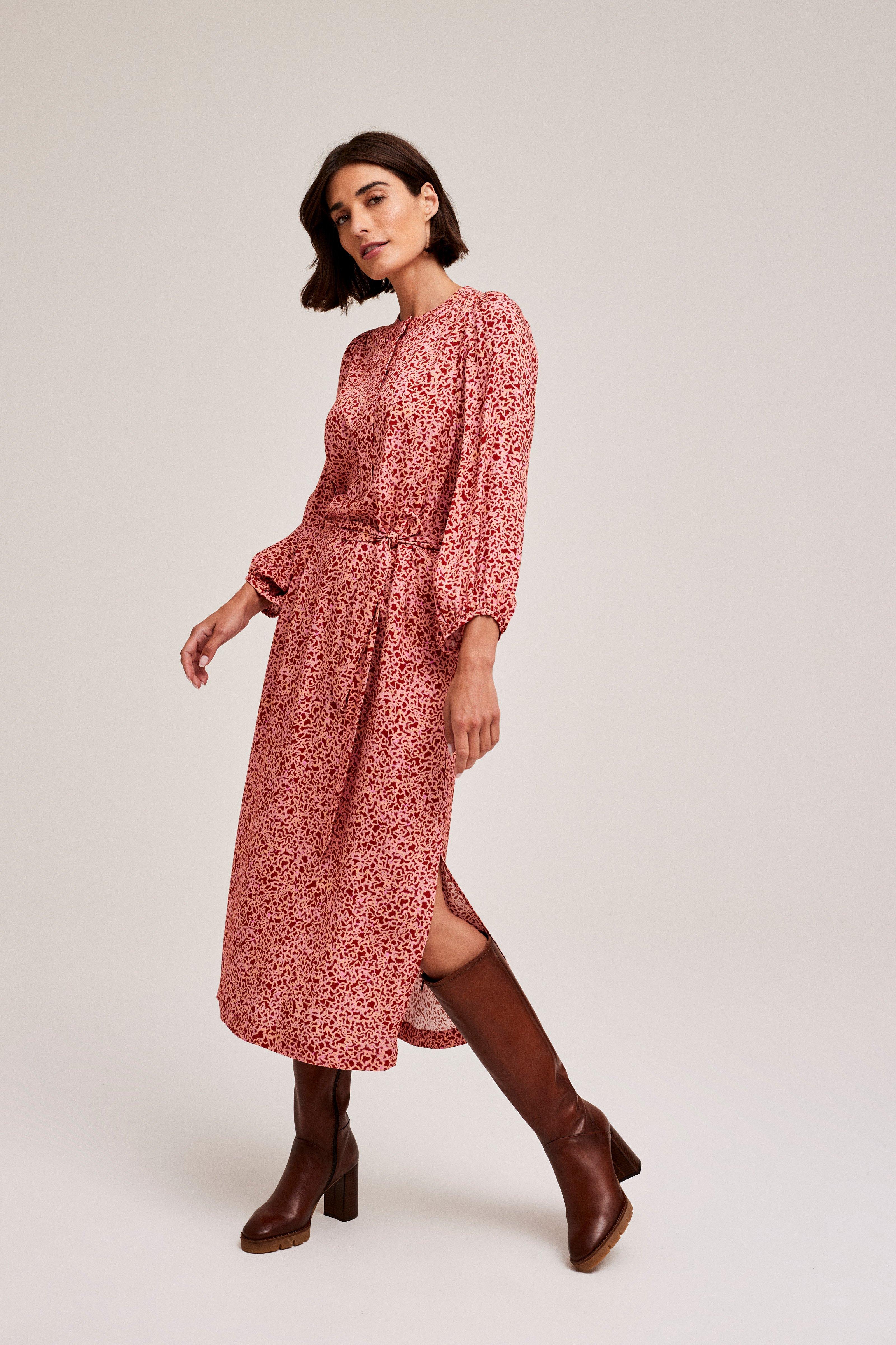 CKS Dames - SALOMEDO - Midi-Kleid - Braun
