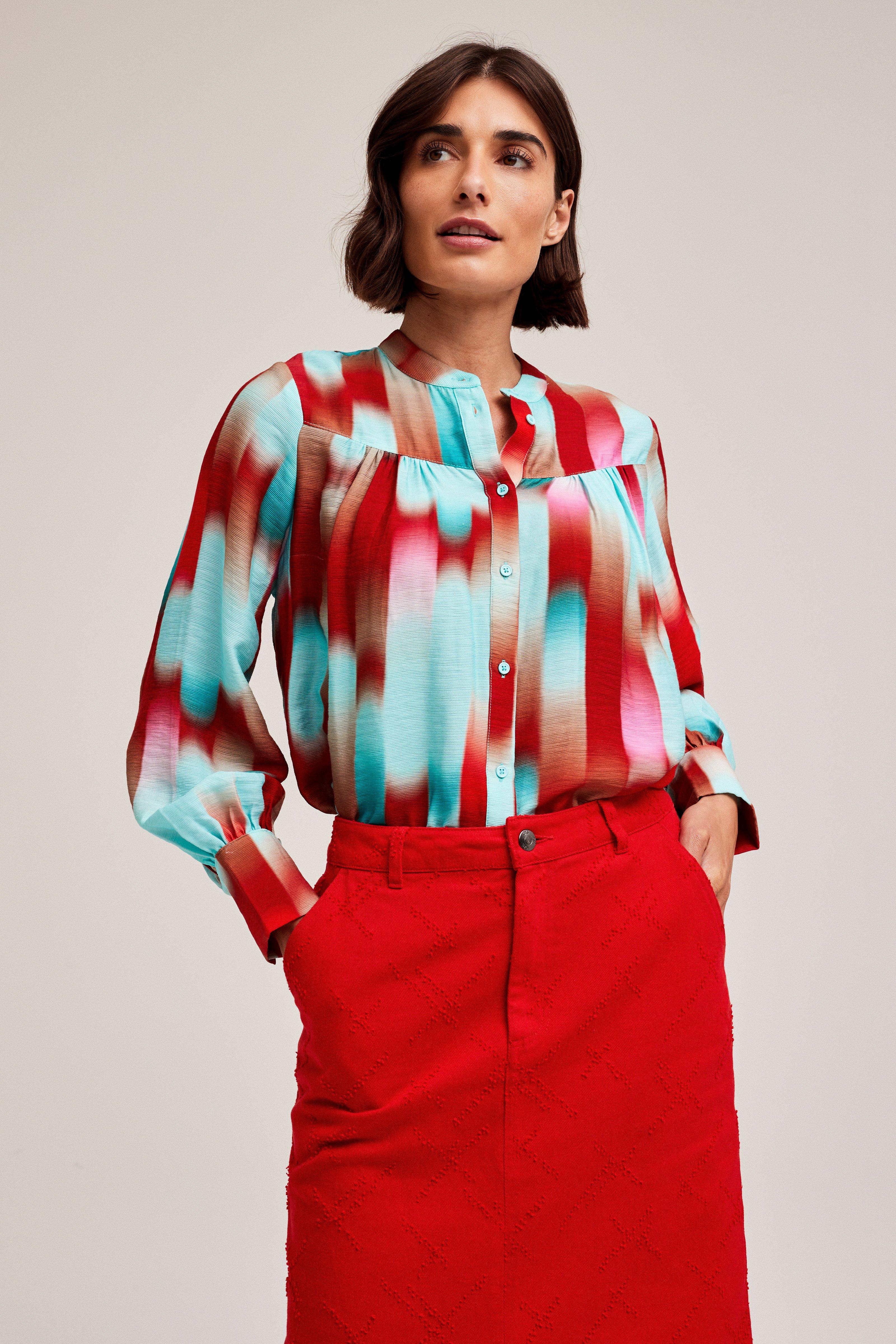 CKS Dames - SAM - blouse korte mouwen - bruin
