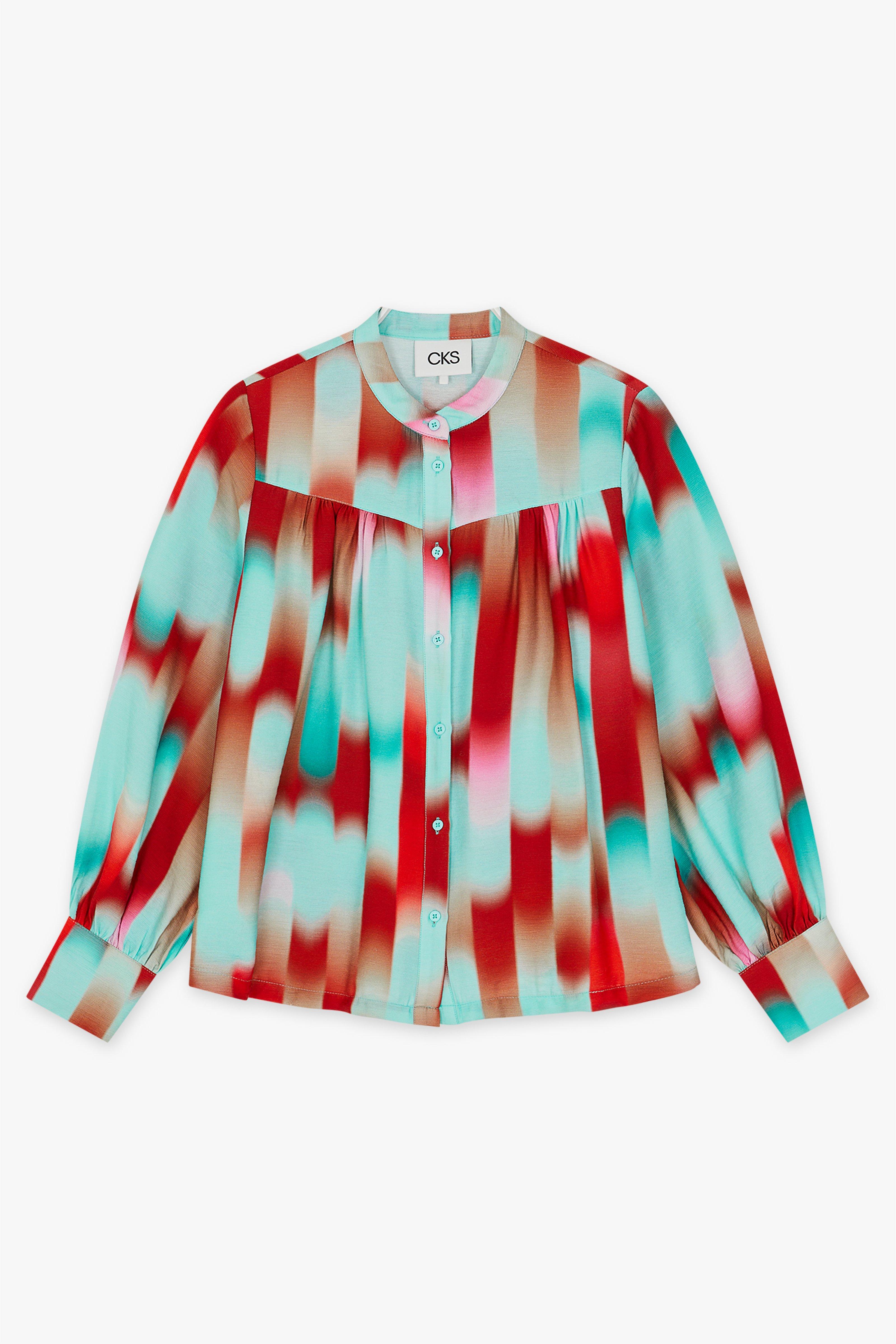 CKS Dames - SAM - blouse korte mouwen - bruin