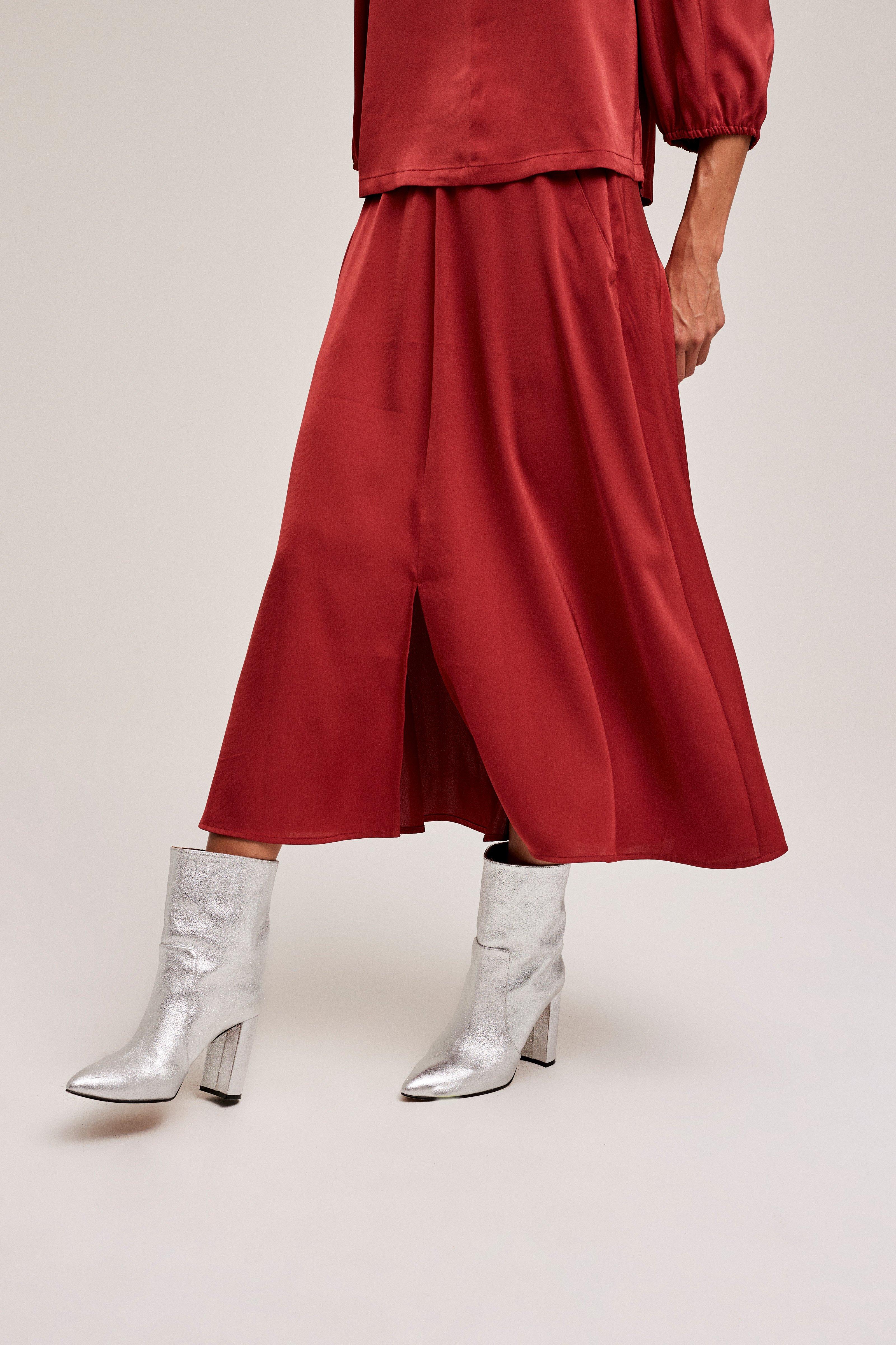 CKS Dames - SAWINA - midi skirt - brown