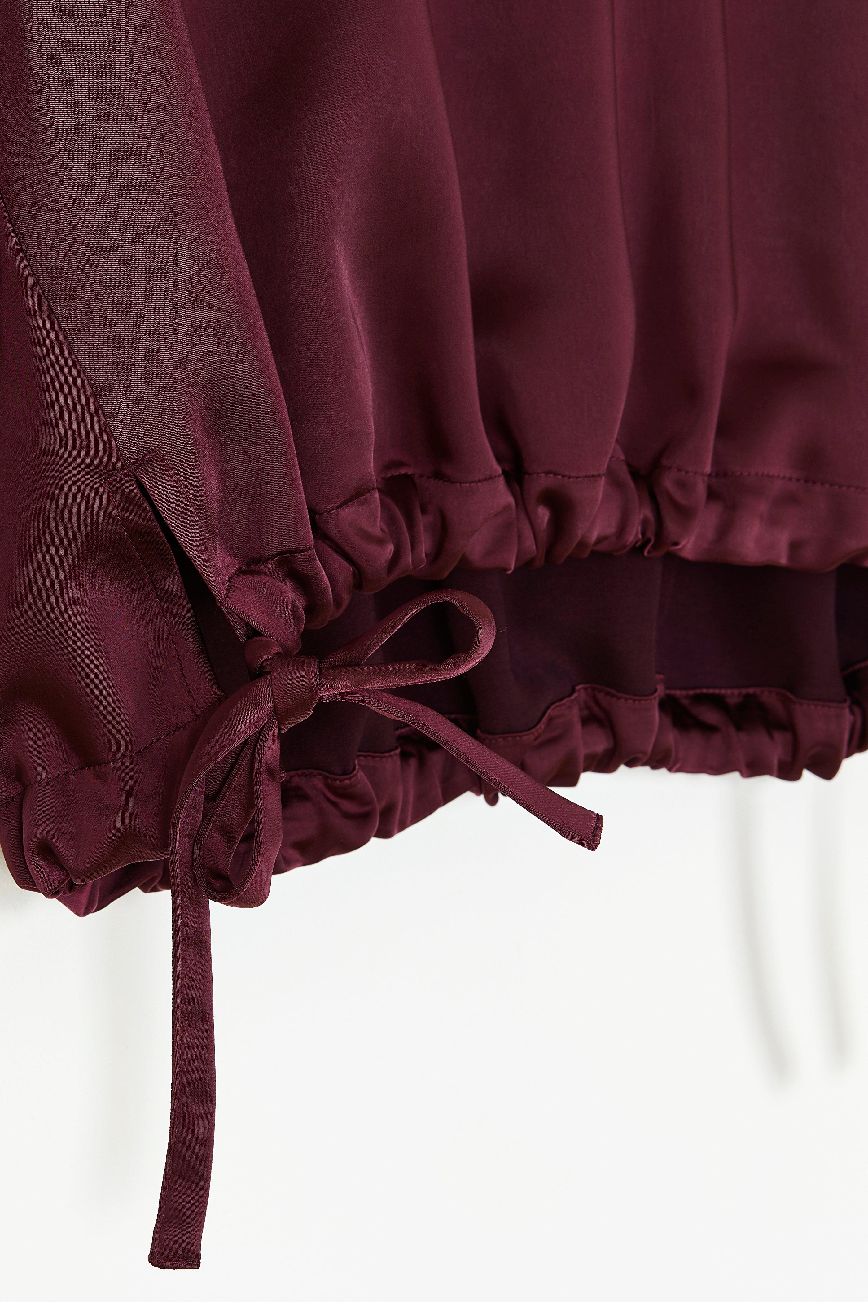 CKS Dames - SAYA - blouse korte mouwen - donkerrood