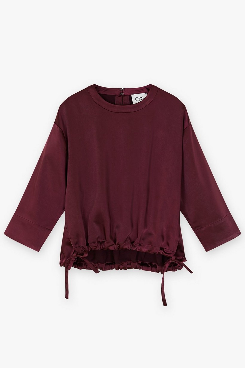 CKS Dames - SAYA - blouse short sleeves - dark red