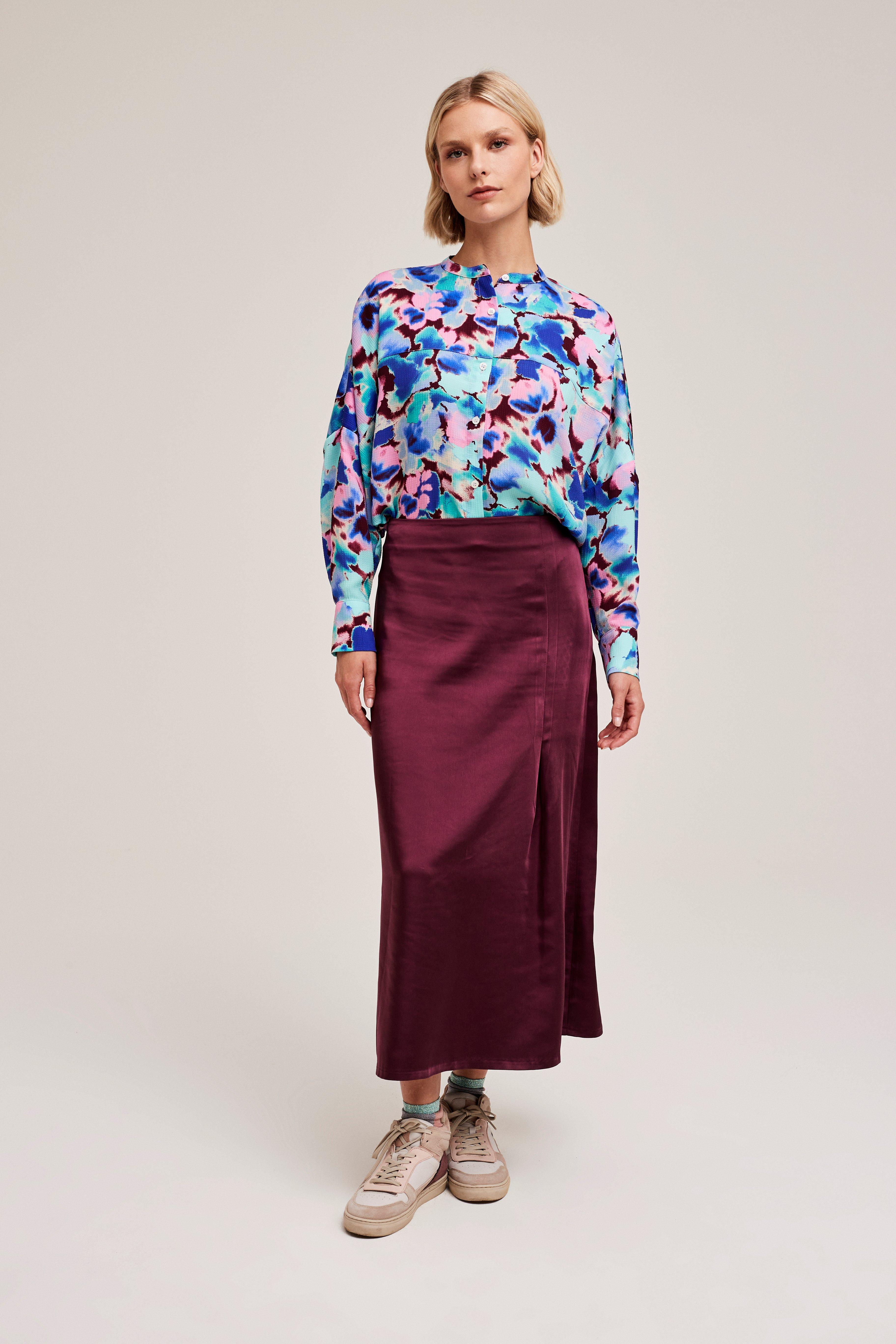 CKS Dames - SKIN - midi skirt - dark red