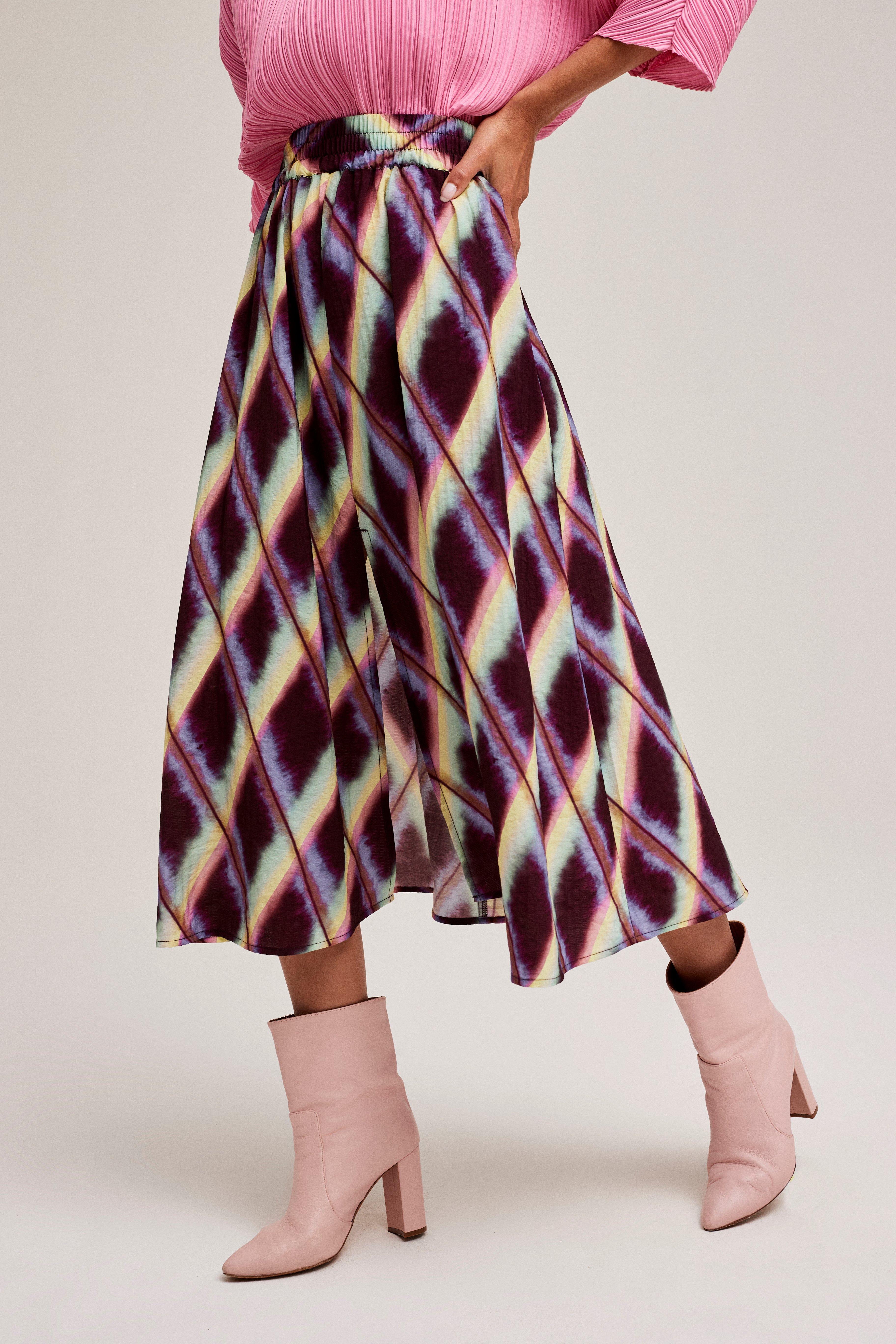 CKS Dames - VALENCINE - midi skirt - dark red