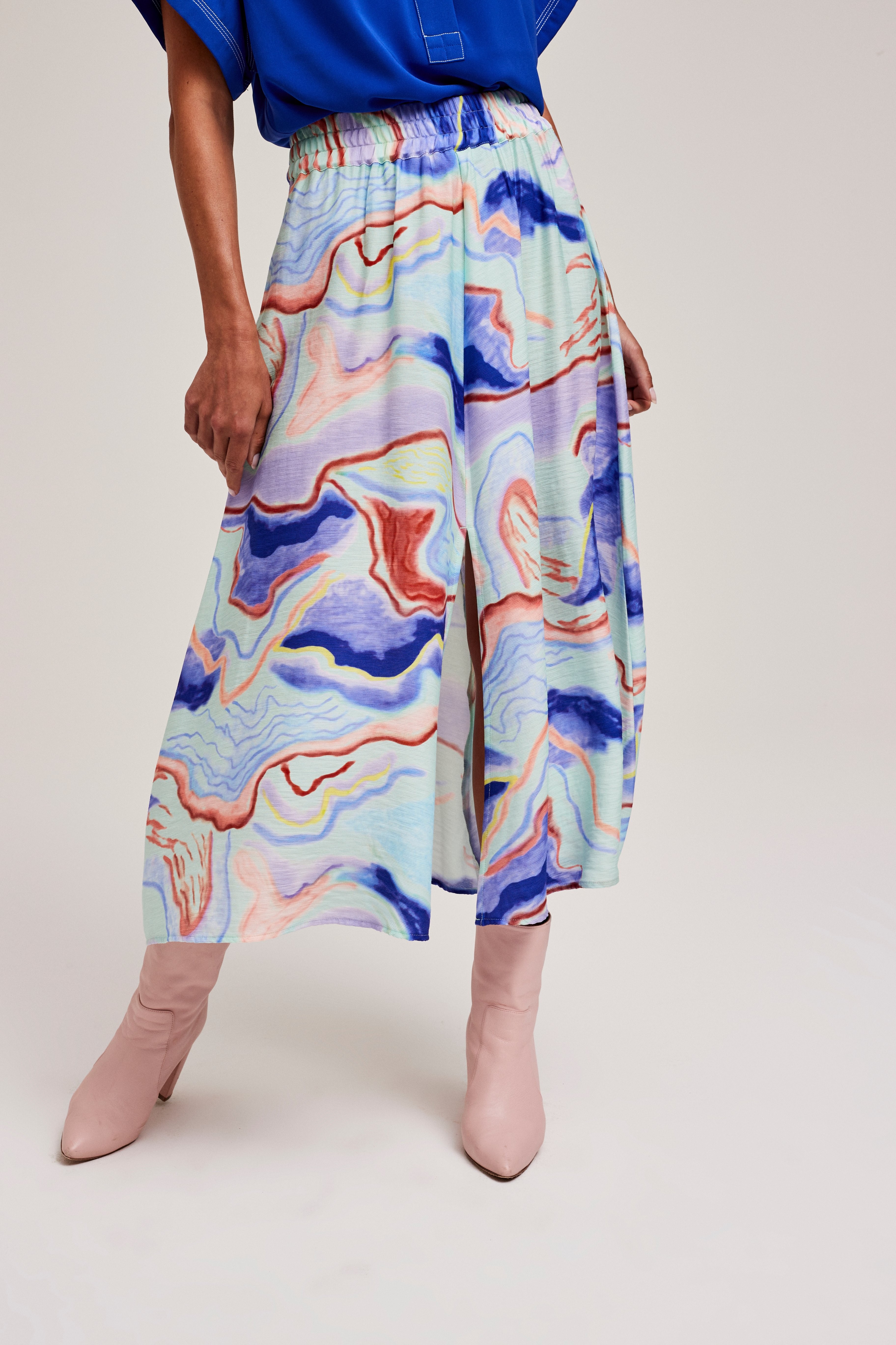 CKS Dames - VALENCINE - midi skirt - multicolor