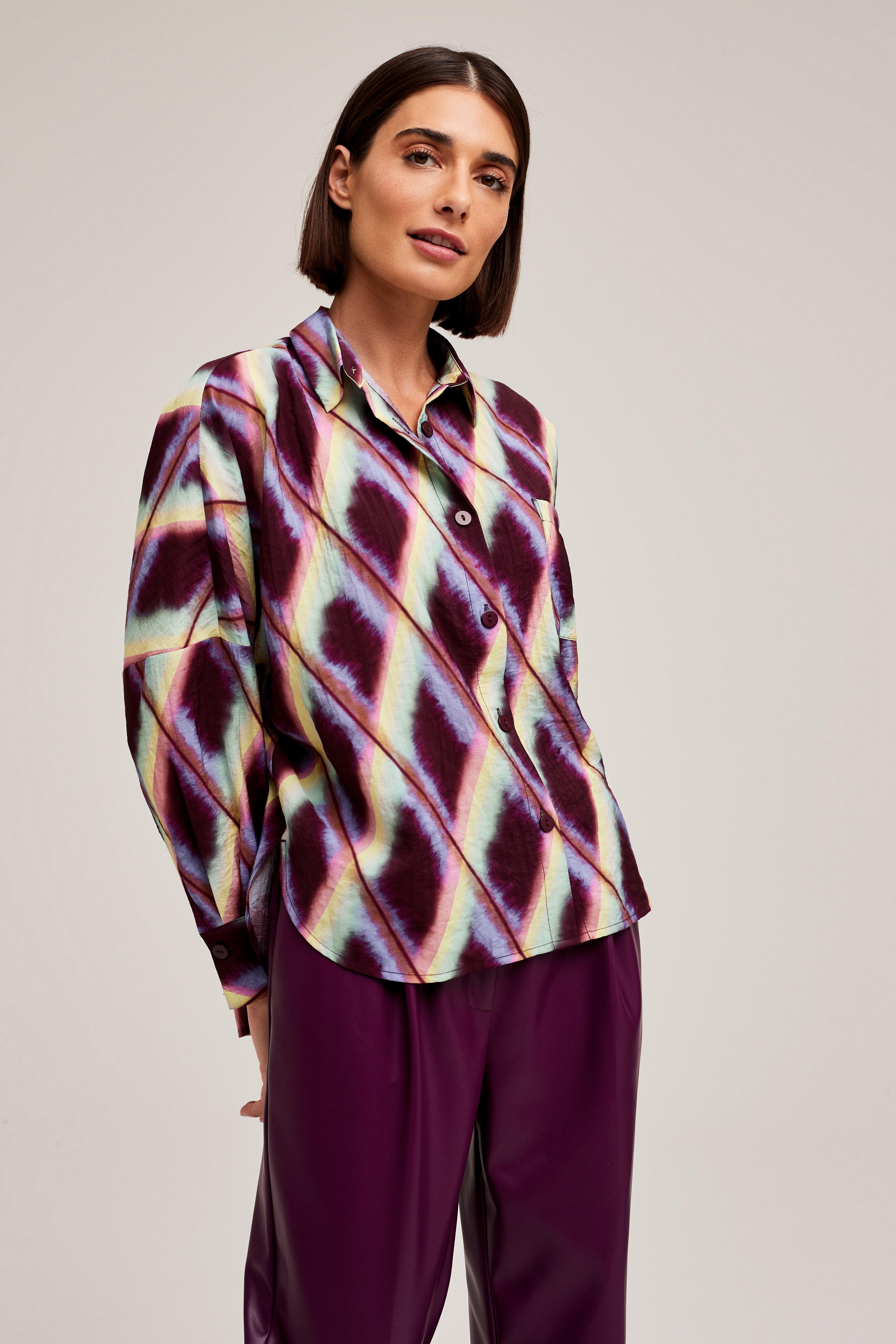 CKS Dames - WAZNA - blouse short sleeves - dark red