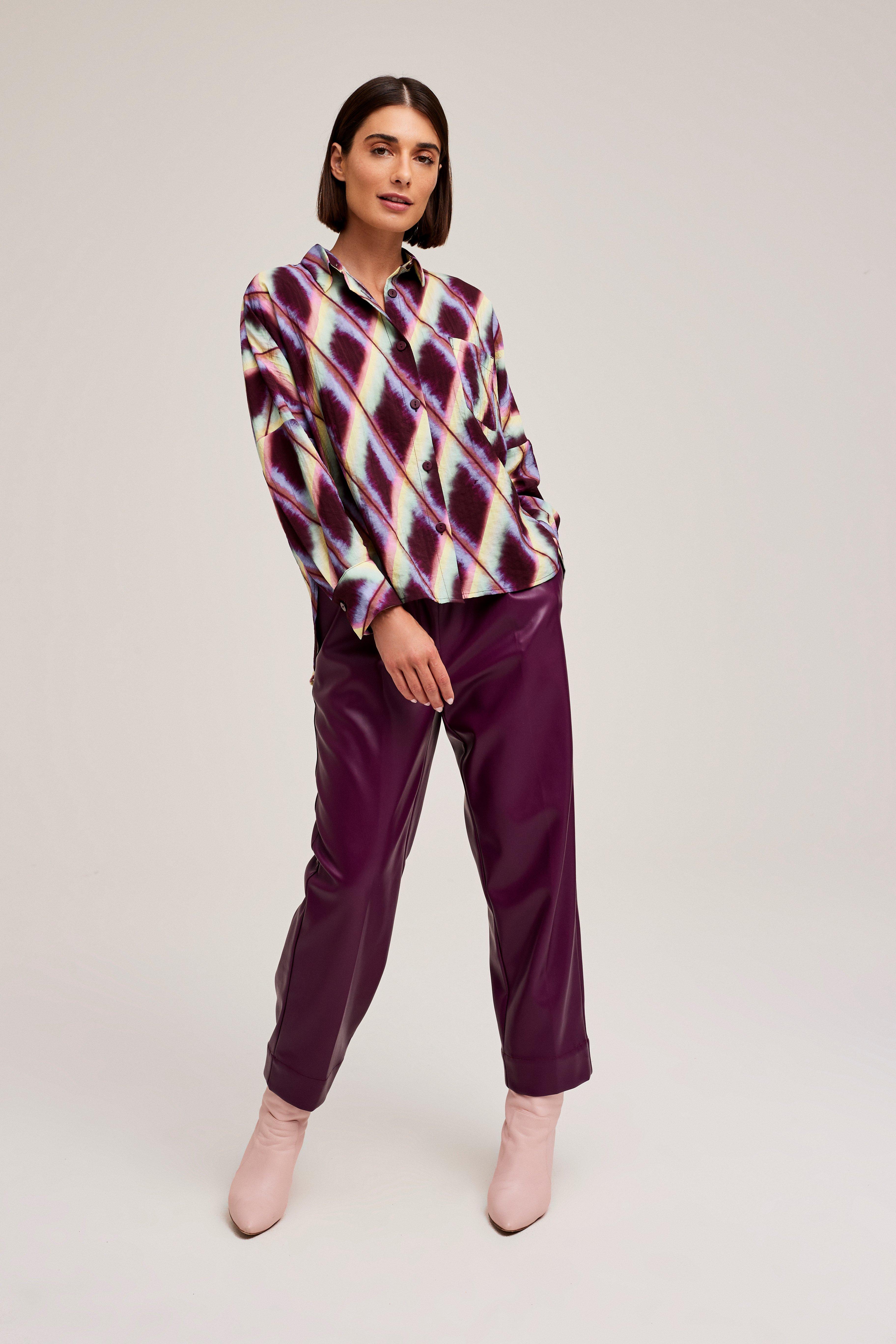 CKS Dames - WAZNA - blouse short sleeves - dark red