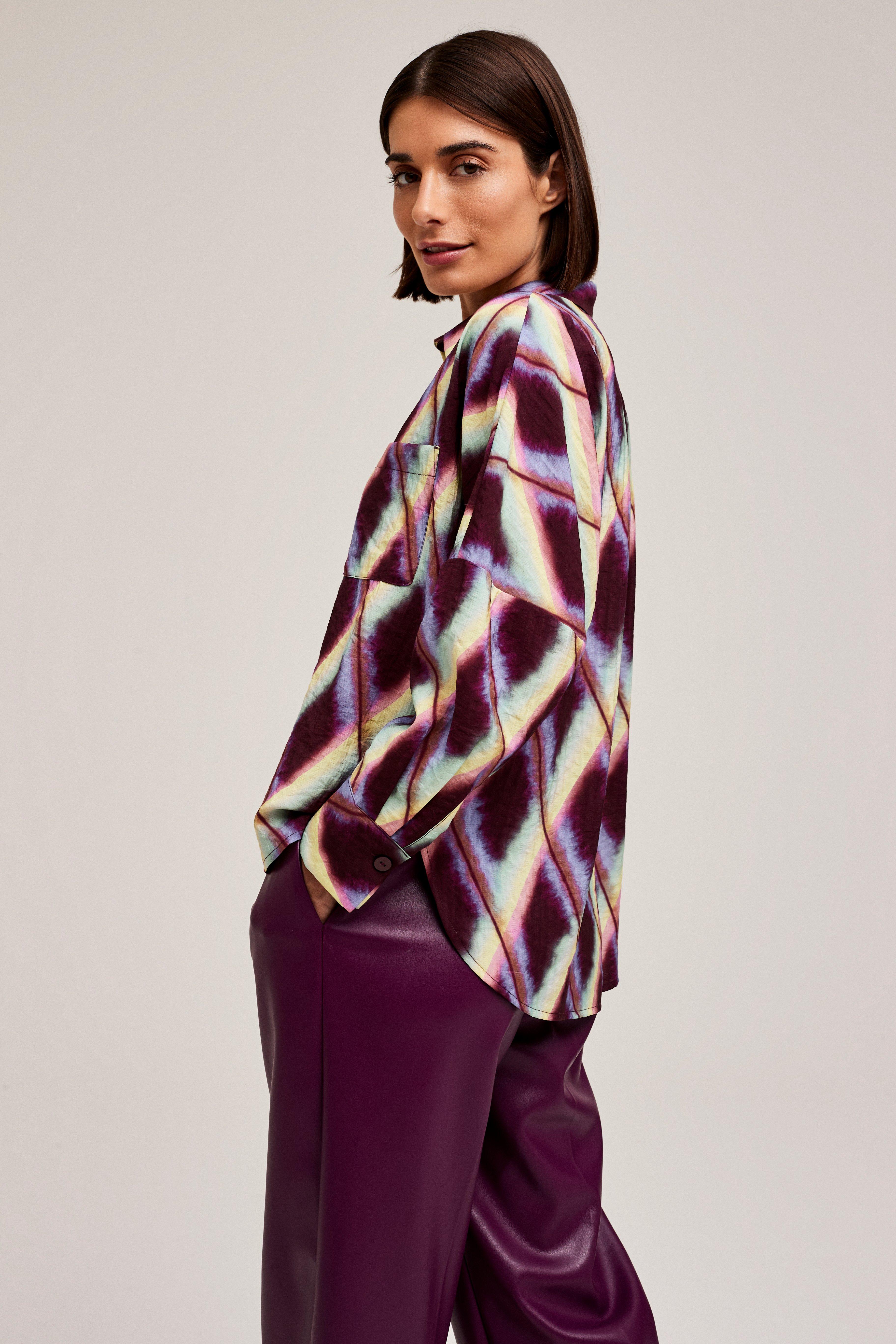 CKS Dames - WAZNA - blouse short sleeves - dark red