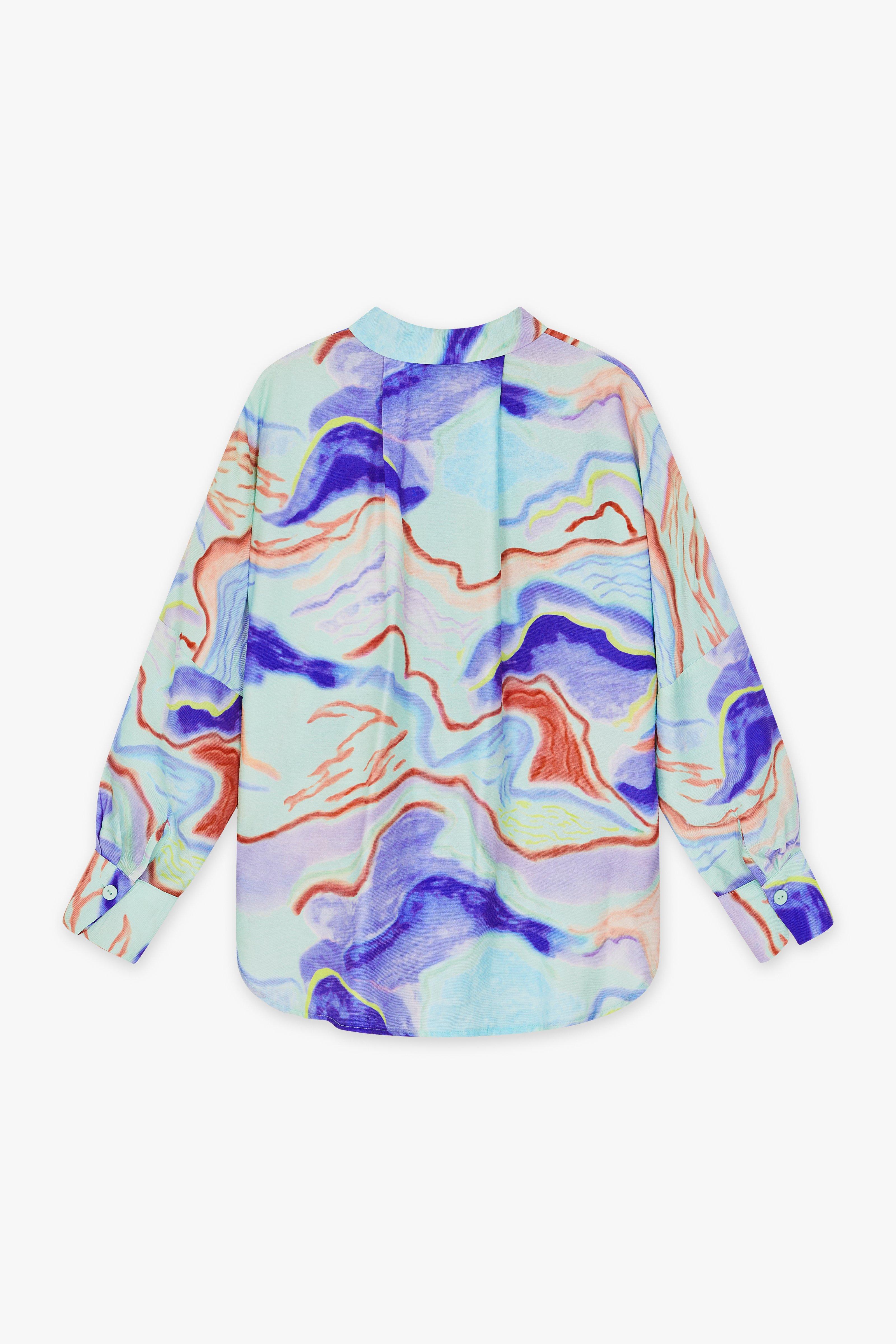CKS Dames - WAZNA - blouse korte mouwen - meerkleurig