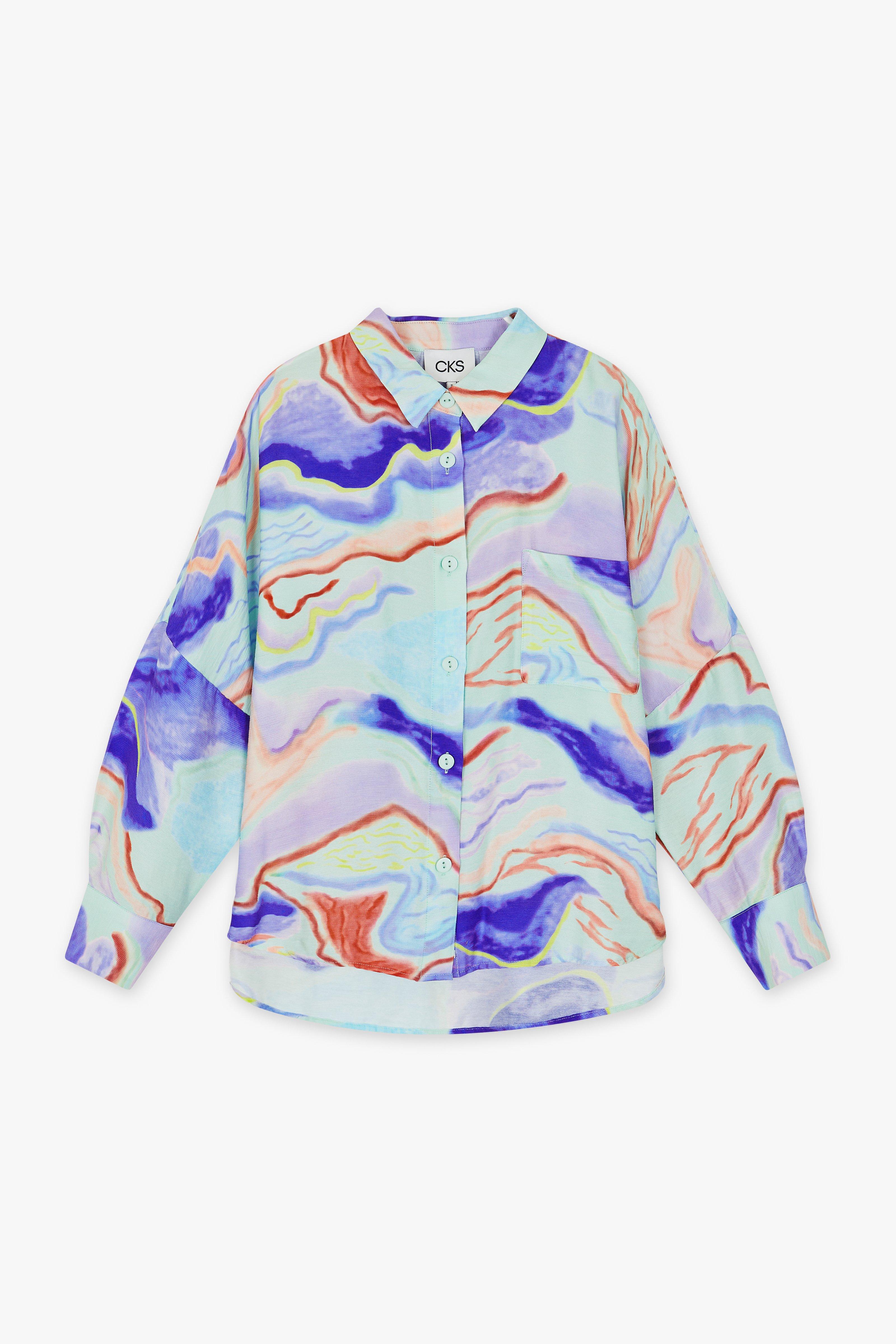 CKS Dames - WAZNA - blouse korte mouwen - meerkleurig